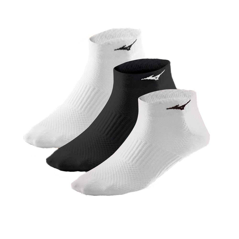 Mizuno Drylite x 3 Socks - White/Black