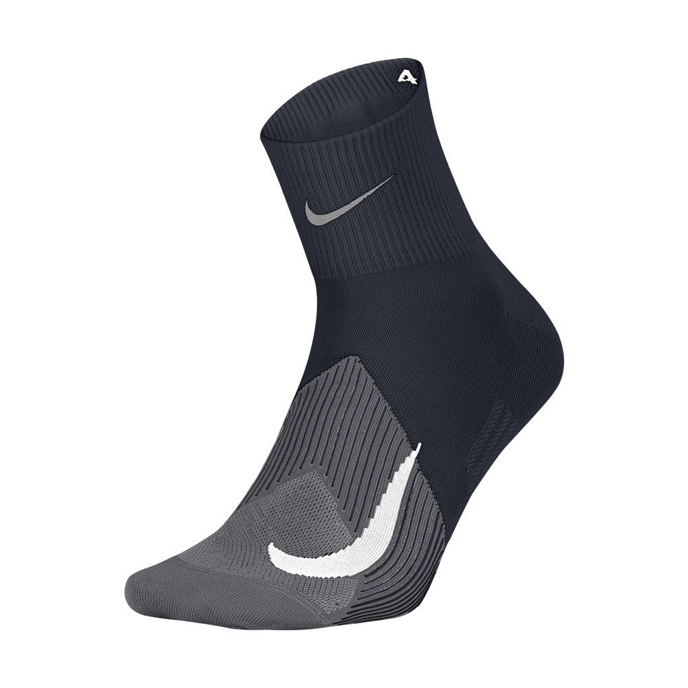 Nike Elite Lightweight Quarter Calze da Running - Black
