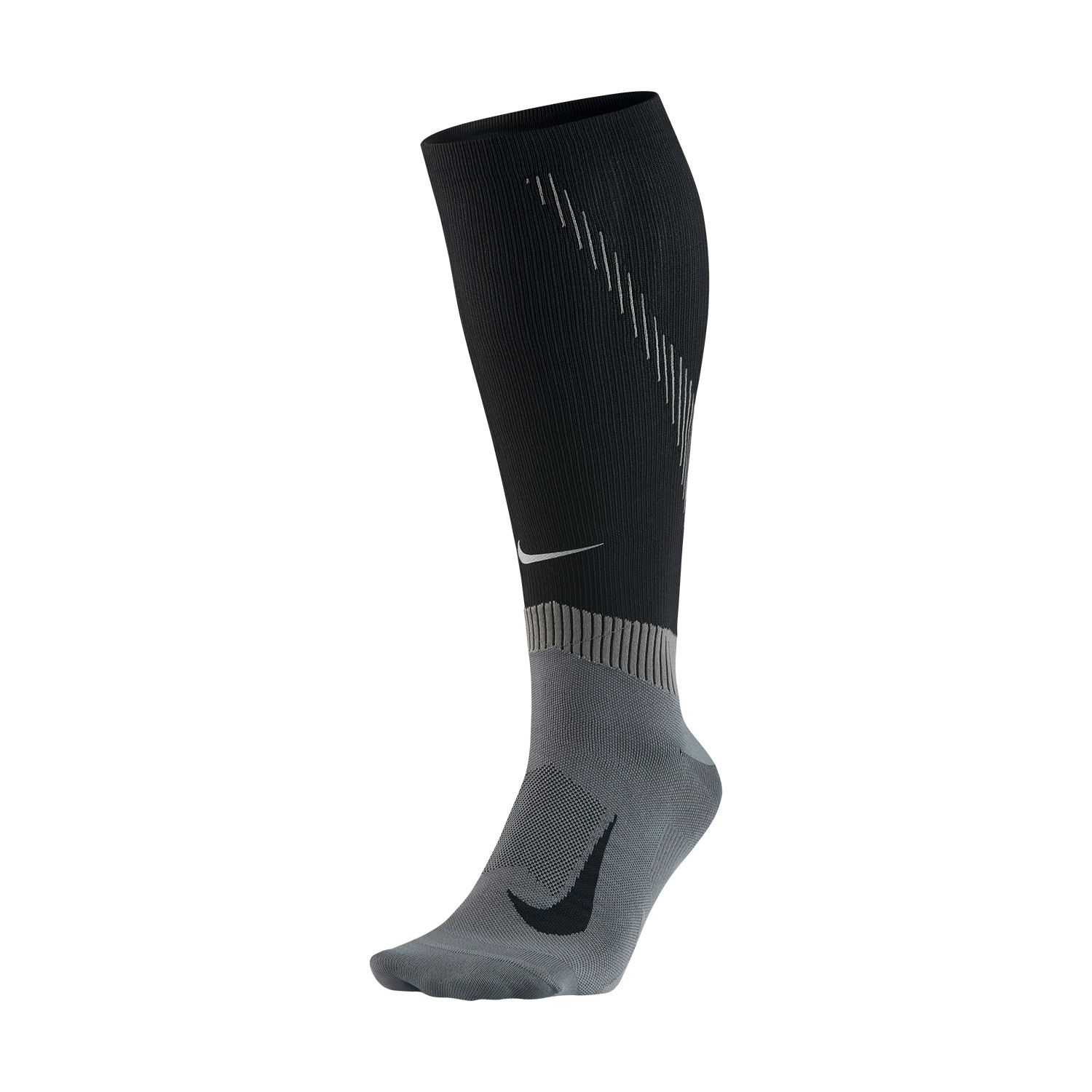 nike running socks black