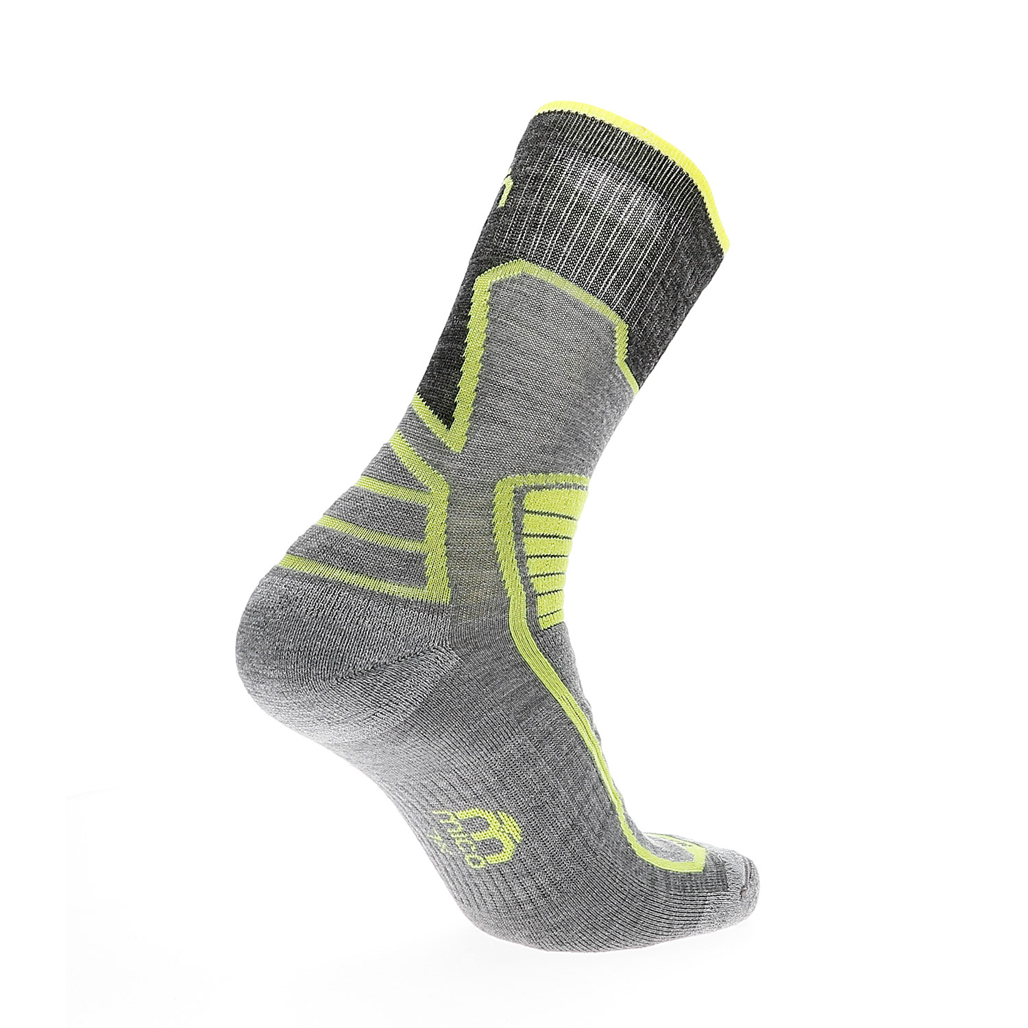 100/% Made in Italy in Colore Grigio Medium Weight MICO CALZE TREKKING Corte Unisex per Uomo e per Donna Sportivi Maglia in Micotex fibra LYCRA