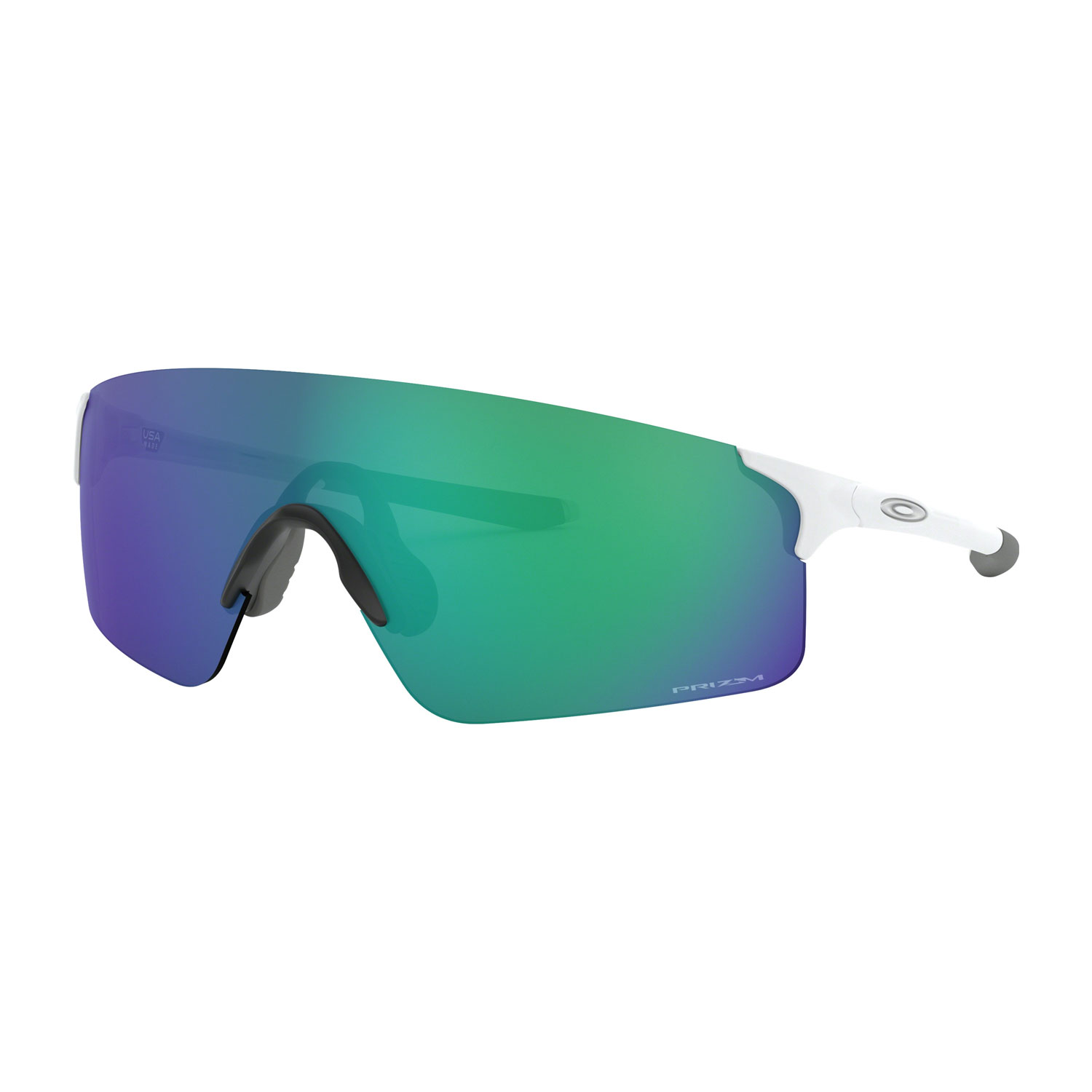 Oakley EVZero Blades Running Glasses Matte White/Prizm Jade