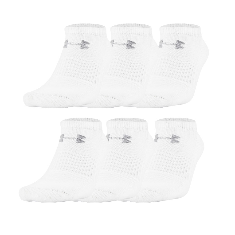 ua charged cotton 2.0 no show socks