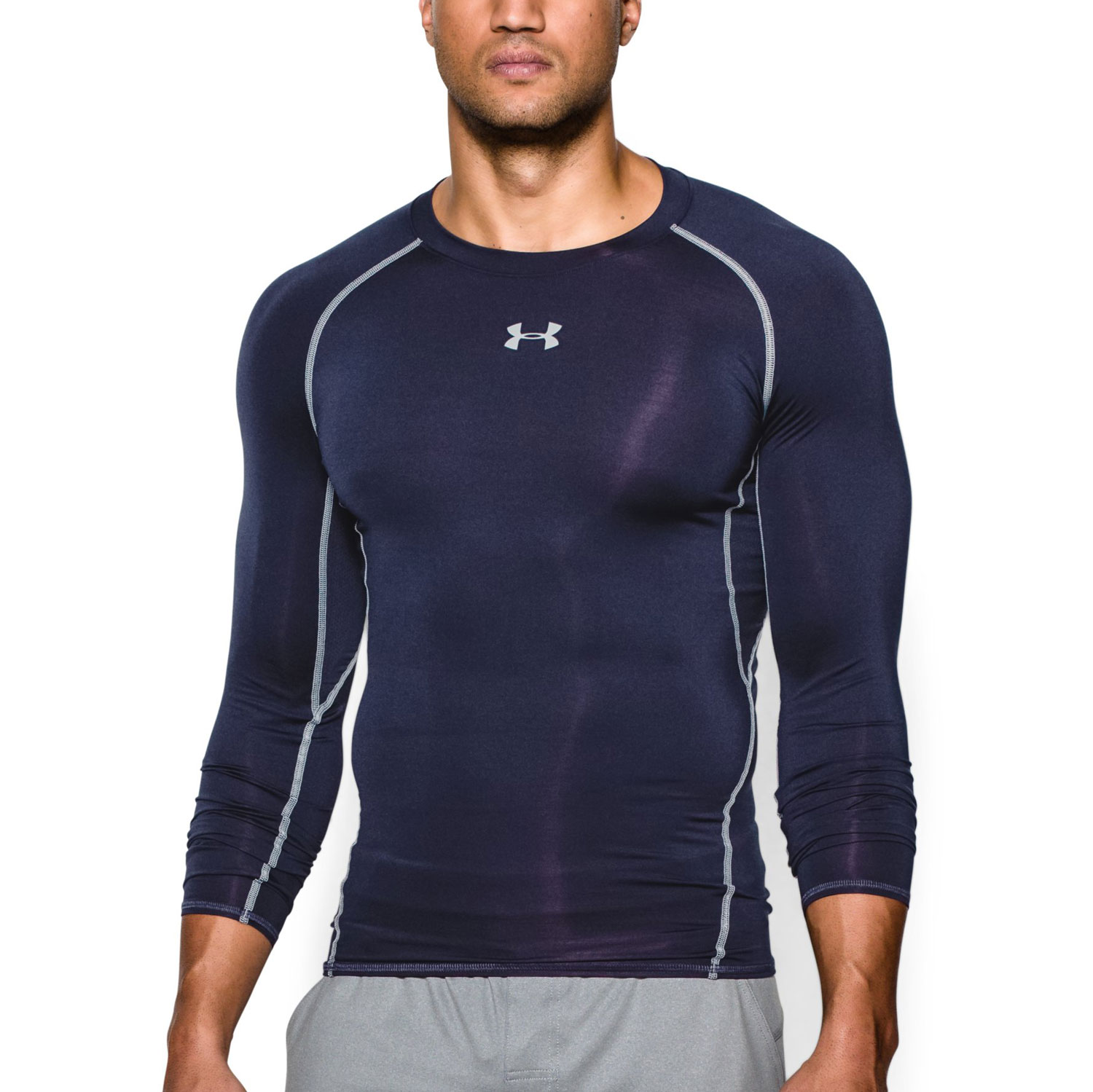 under armour navy blue compression shirt