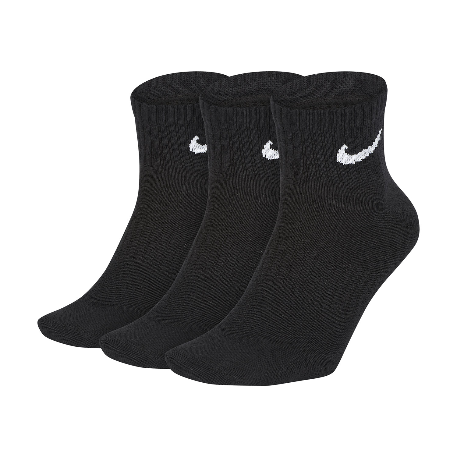 Nike Everyday Lightweight x 3 Running Socks Black/White