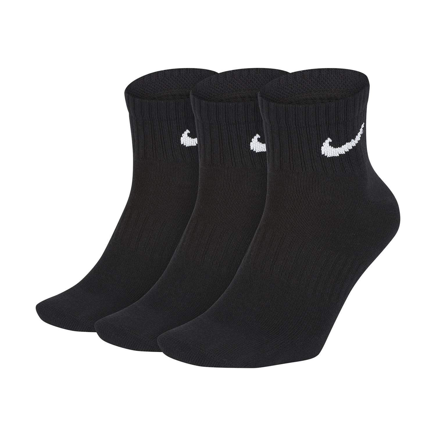 Nike Everyday Lightweight x 3 Socks - Black/White