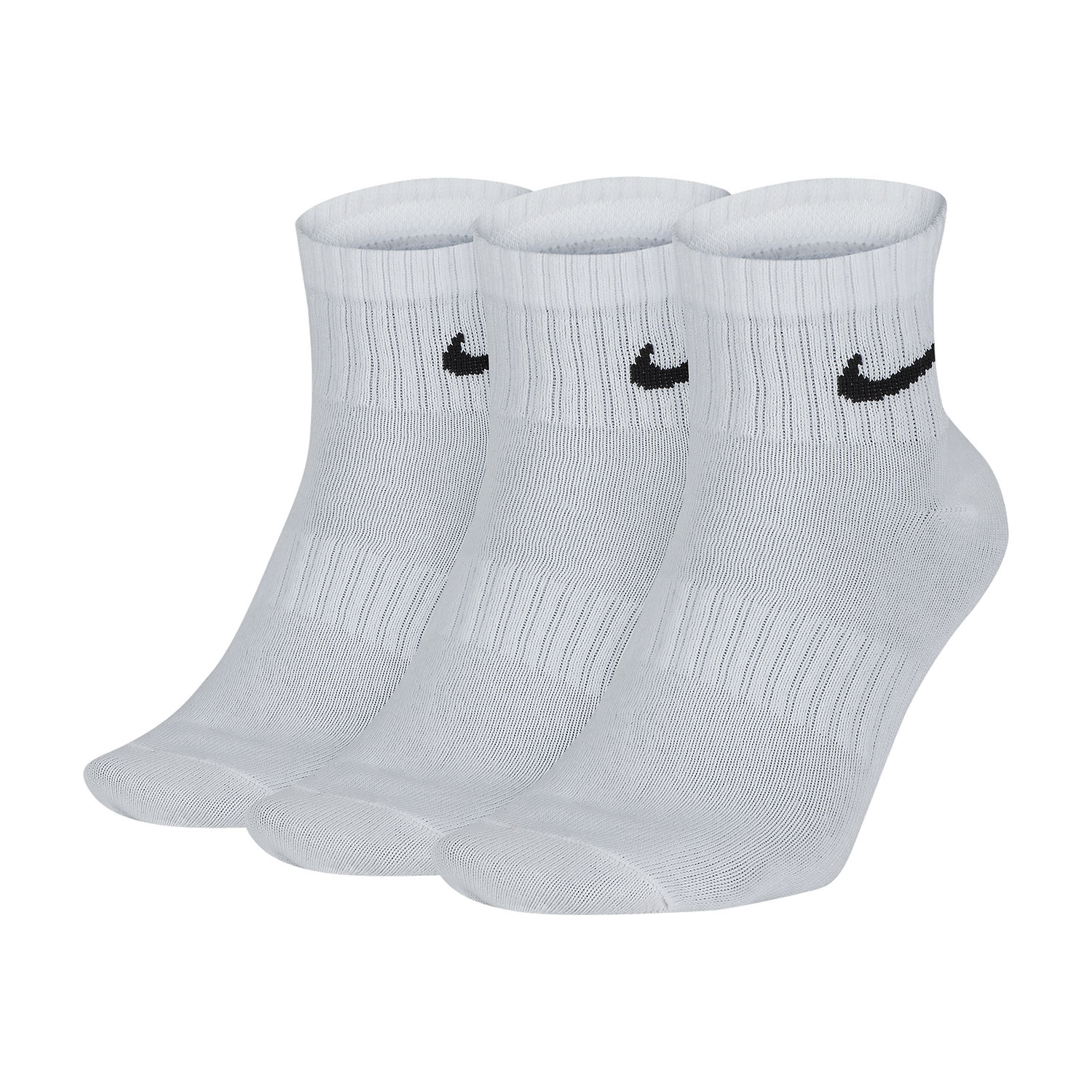 Nike Everyday Lightweight x 3 Socks - White/Black