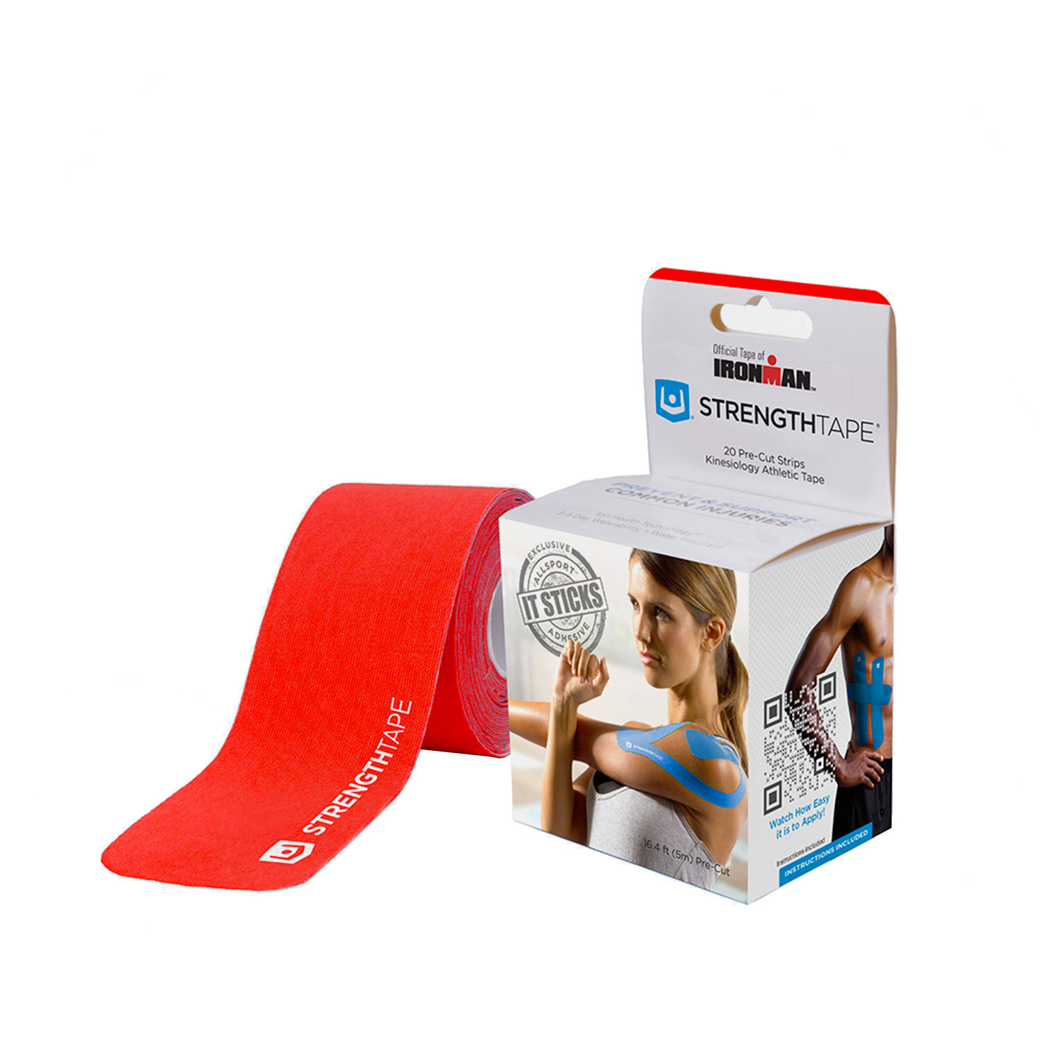 Ironman Muscle Strength 5 m Tape Roll - Red