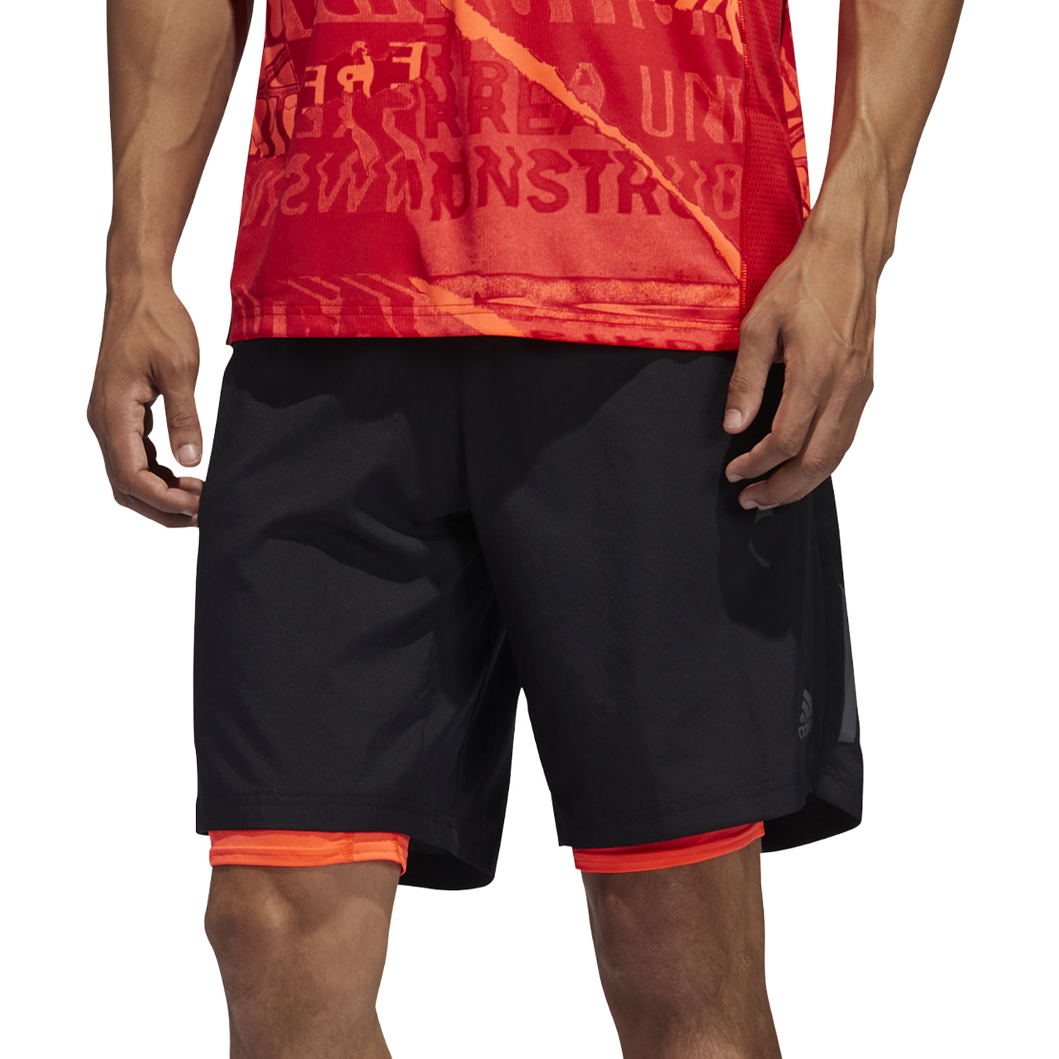 adidas own the run shorts 2 in 1