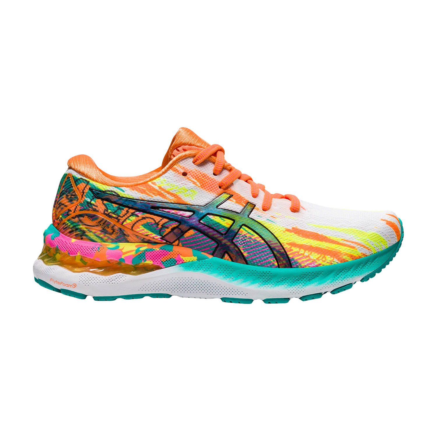 asics colorful running shoes