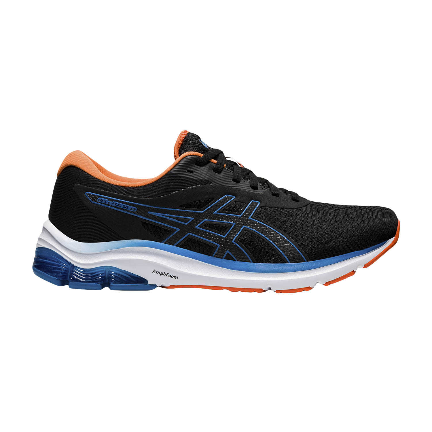 asics black blue