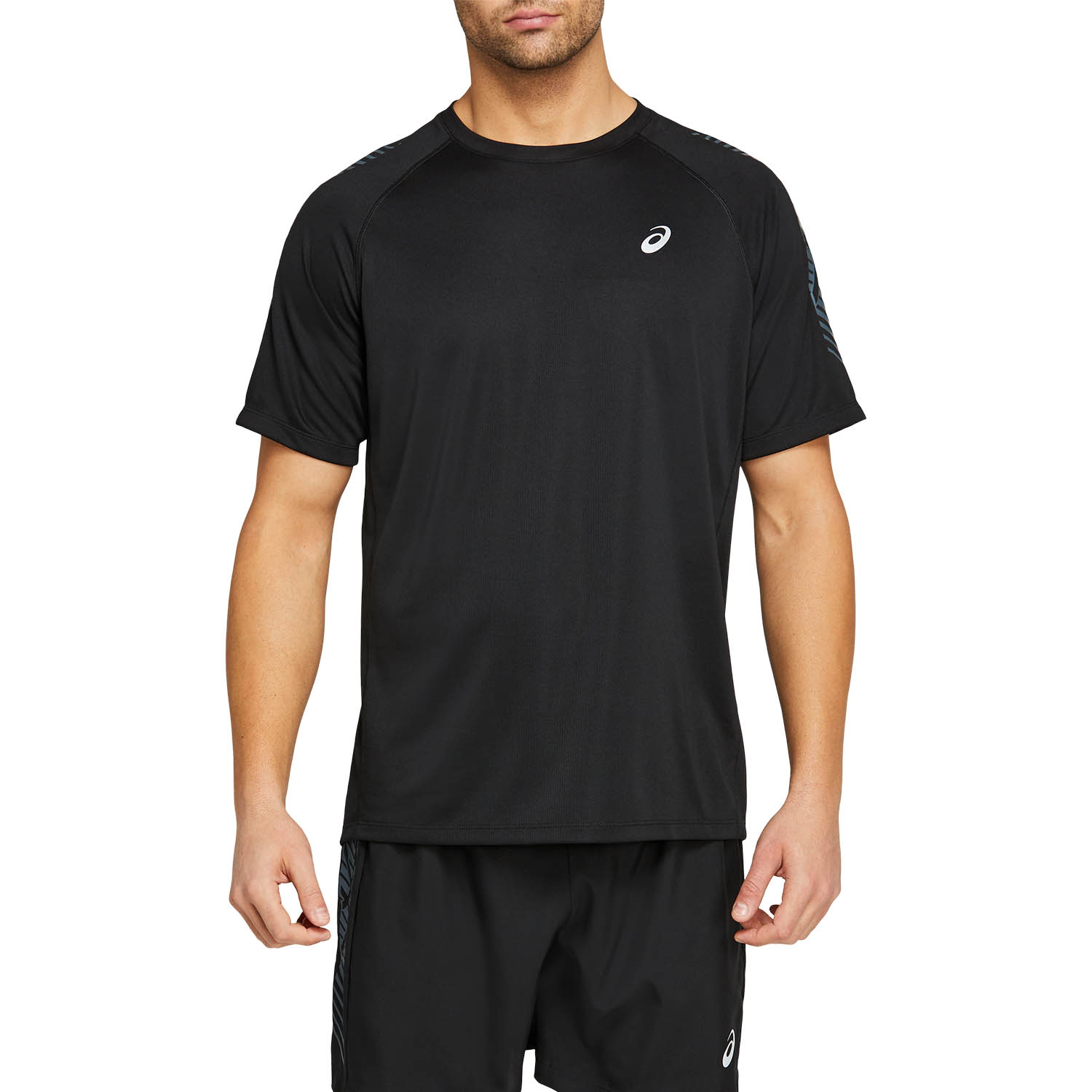 Asics Icon Logo T-Shirt - Performance Black/Carrier Grey