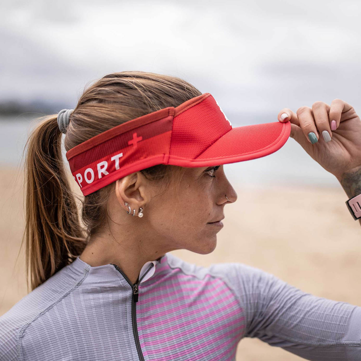 Compressport Ultralight Visor - Red