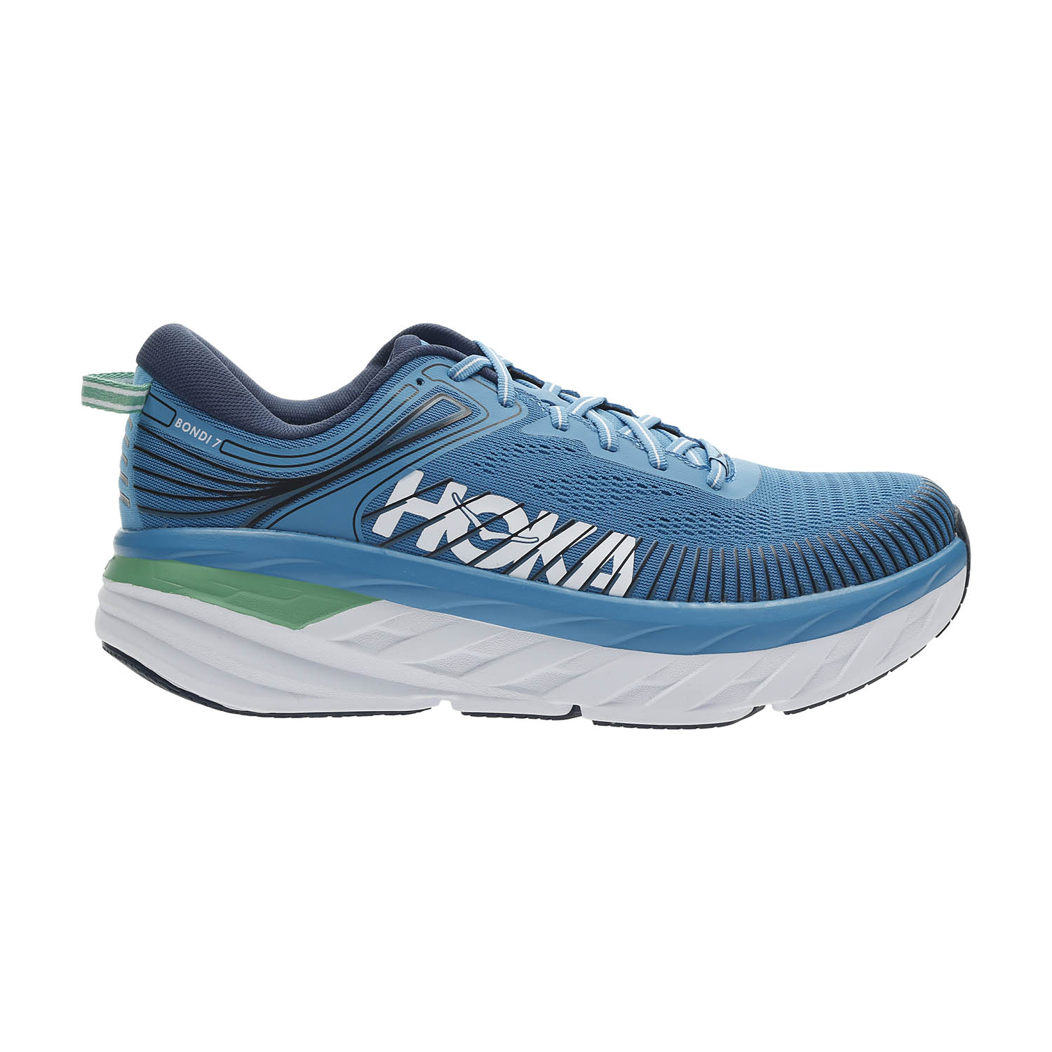 Hoka One One Bondi 7 Men's Running Shoes - Blue Moon