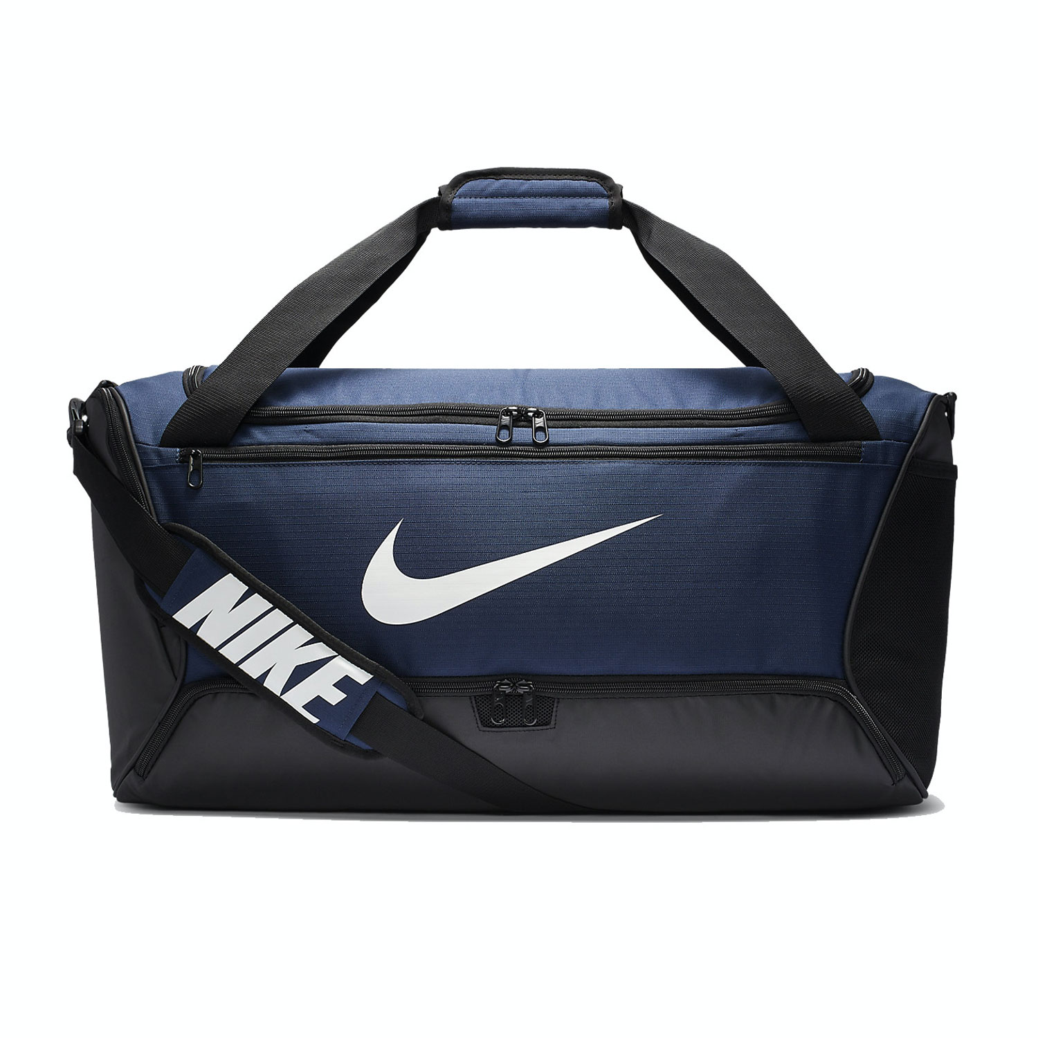 Nike Brasilia Medium Duffle - Midnight Navy/Black/White