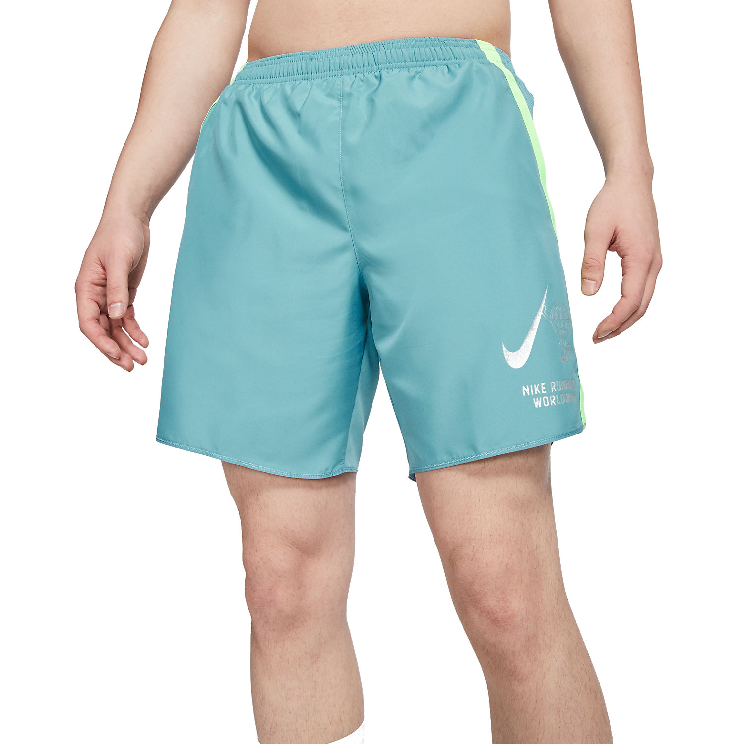 green nike running shorts