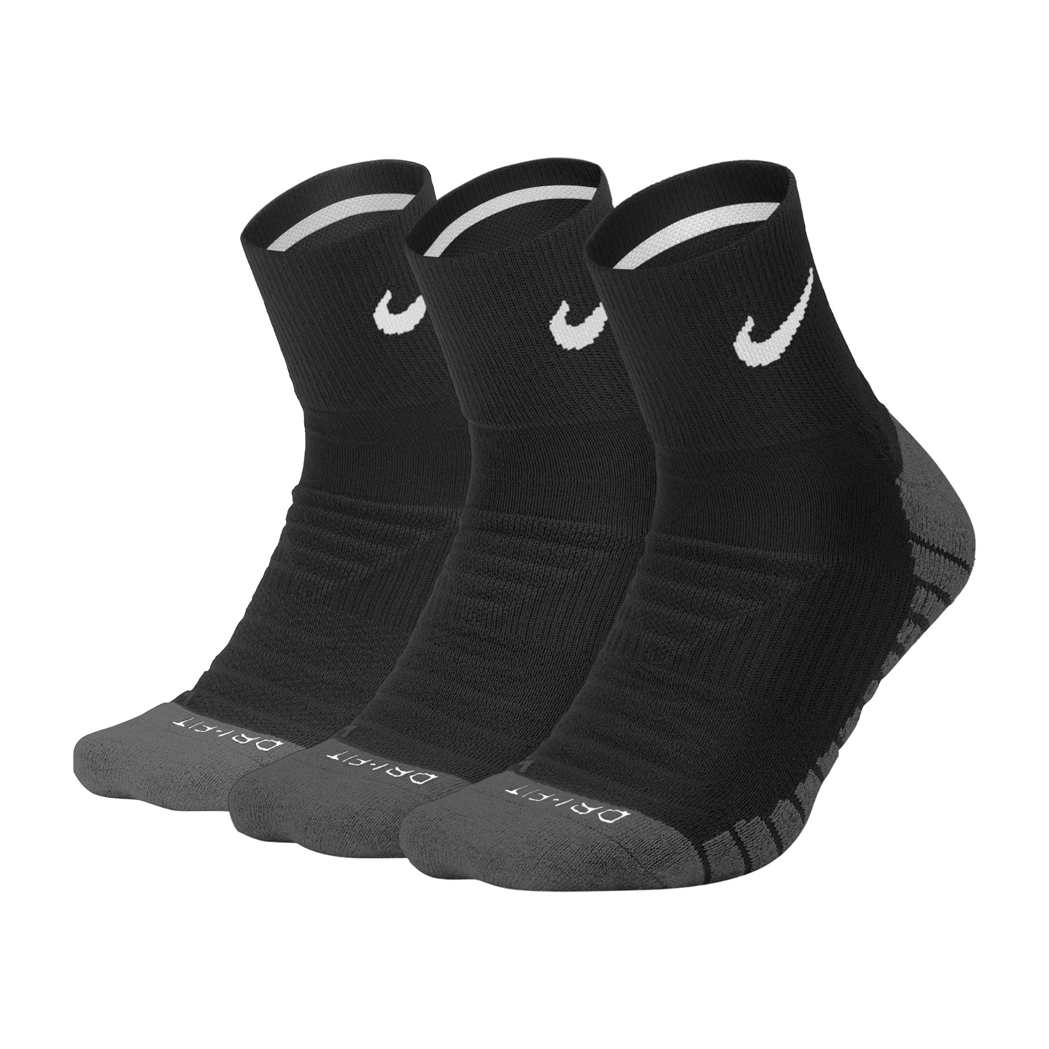 Nike Dry Cushion x 3 Socks - Black/Anthracite/White