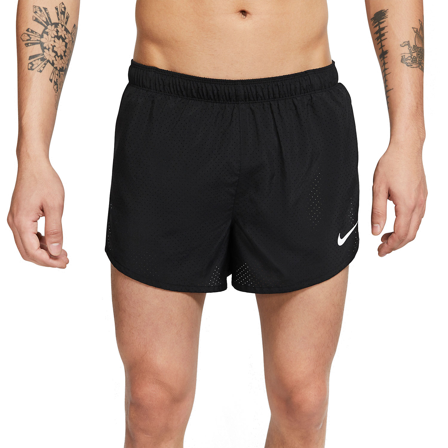 nike running fast shorts in black