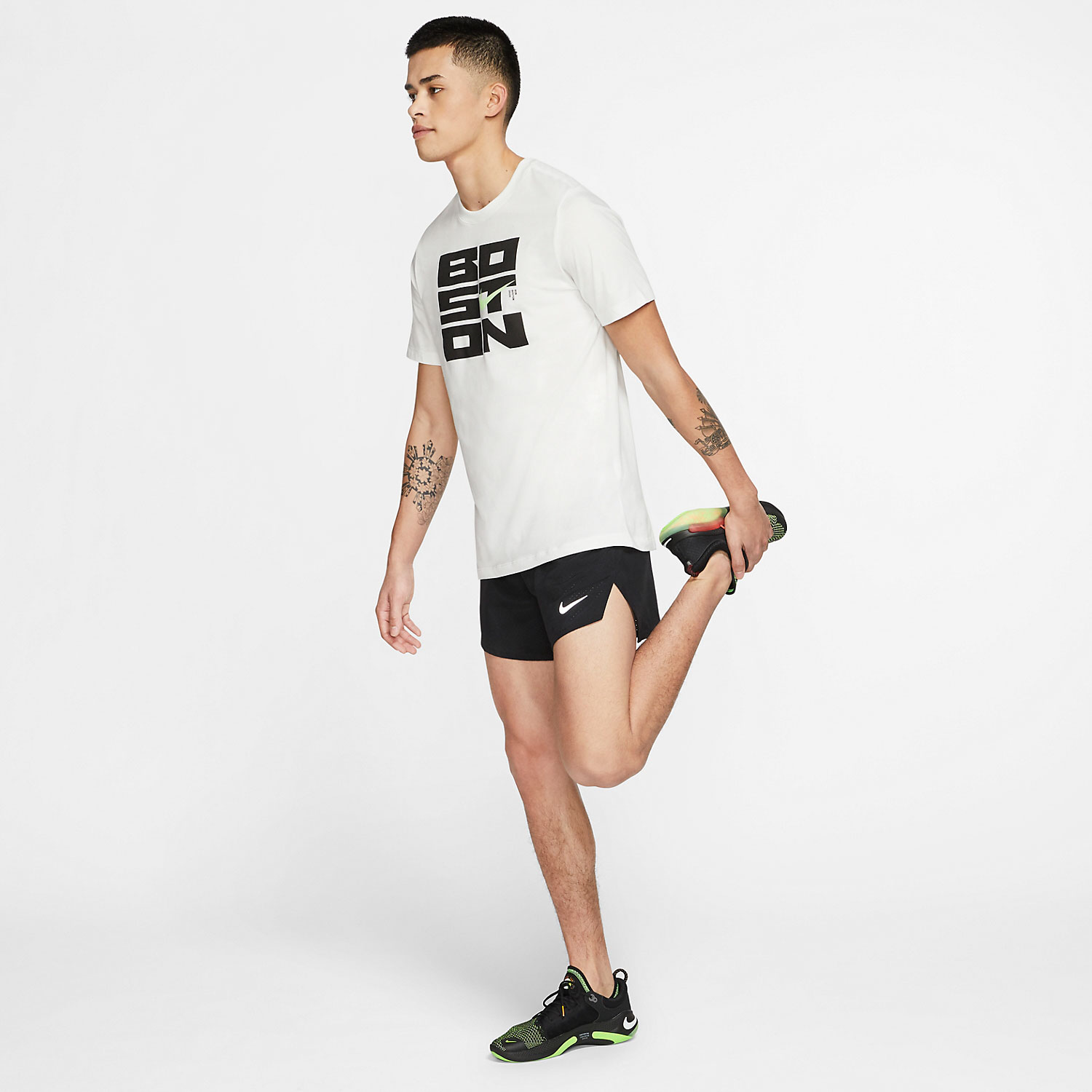 Nike Fast 4in Pantaloncini - Black/Reflect Silver