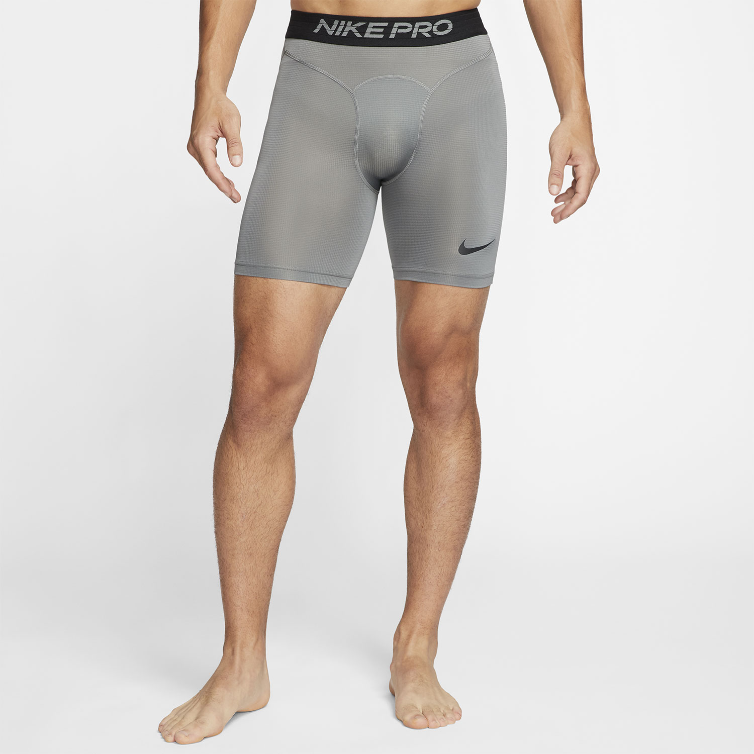 Nike Pro Breathe Boxer Lunghi Uomo Smoke Grey/Black
