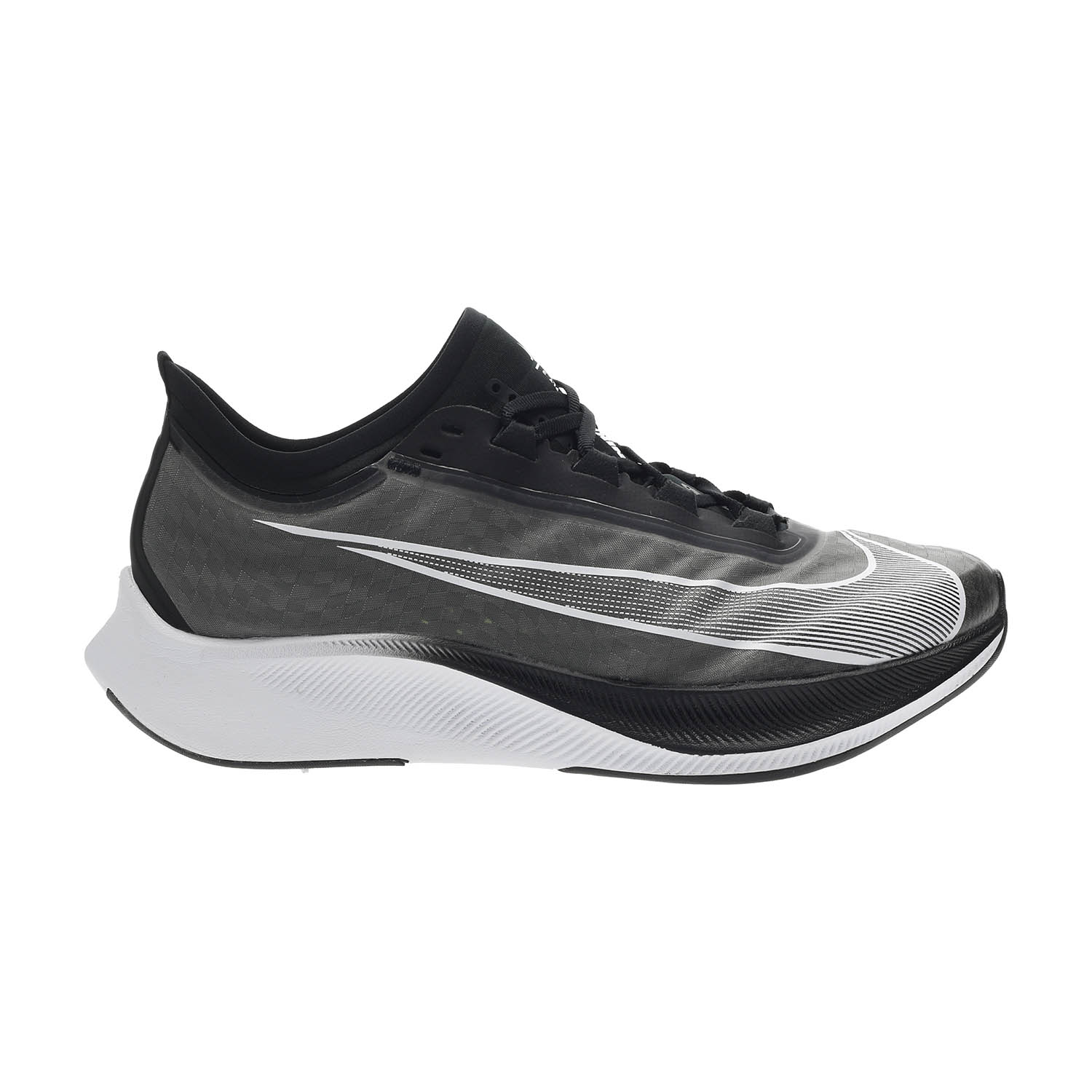 nike zoom fly black white