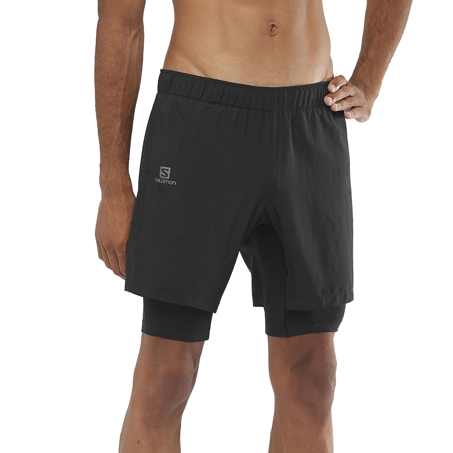 salomon agile running shorts