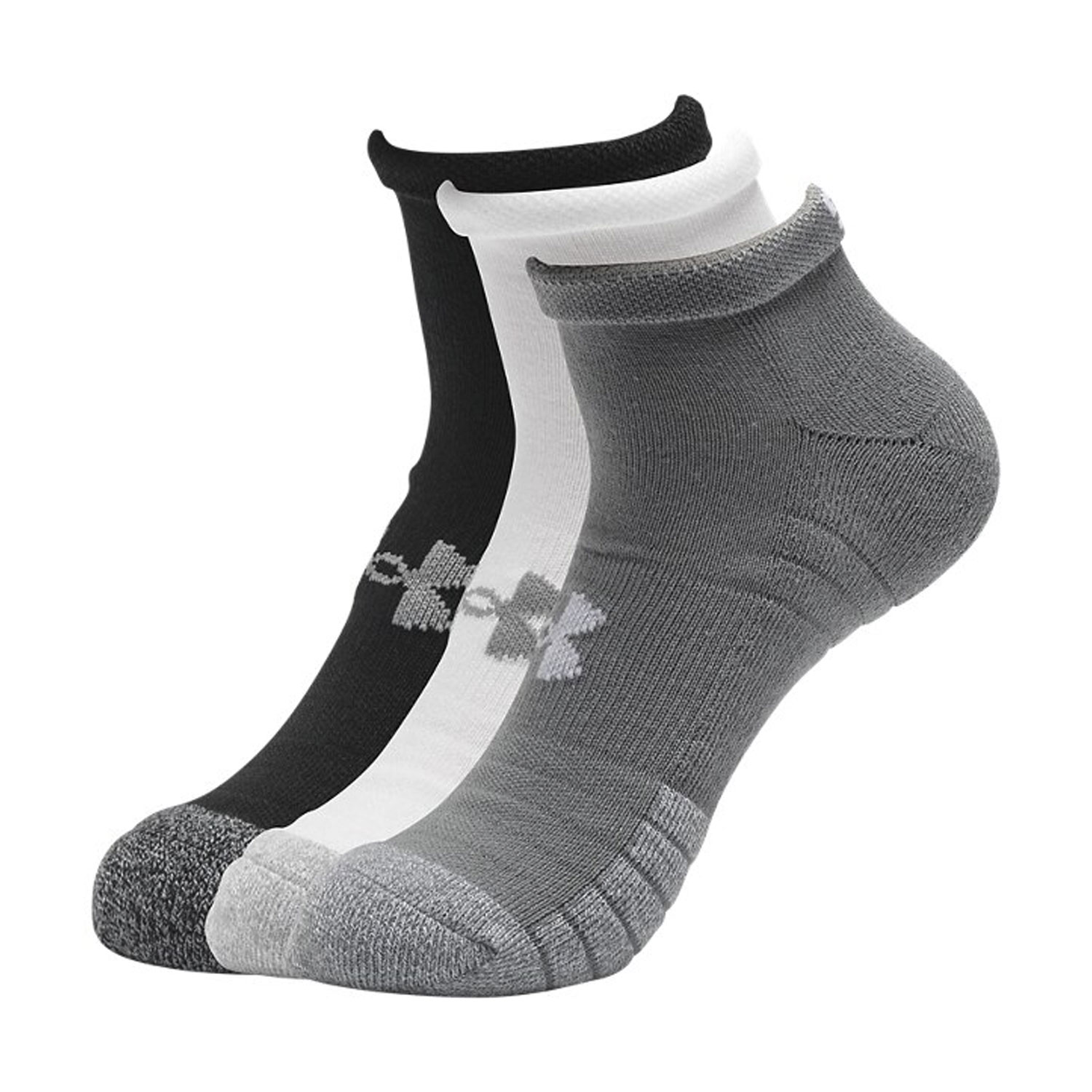 Under Armour HeatGear Logo x 3 Socks - Gray
