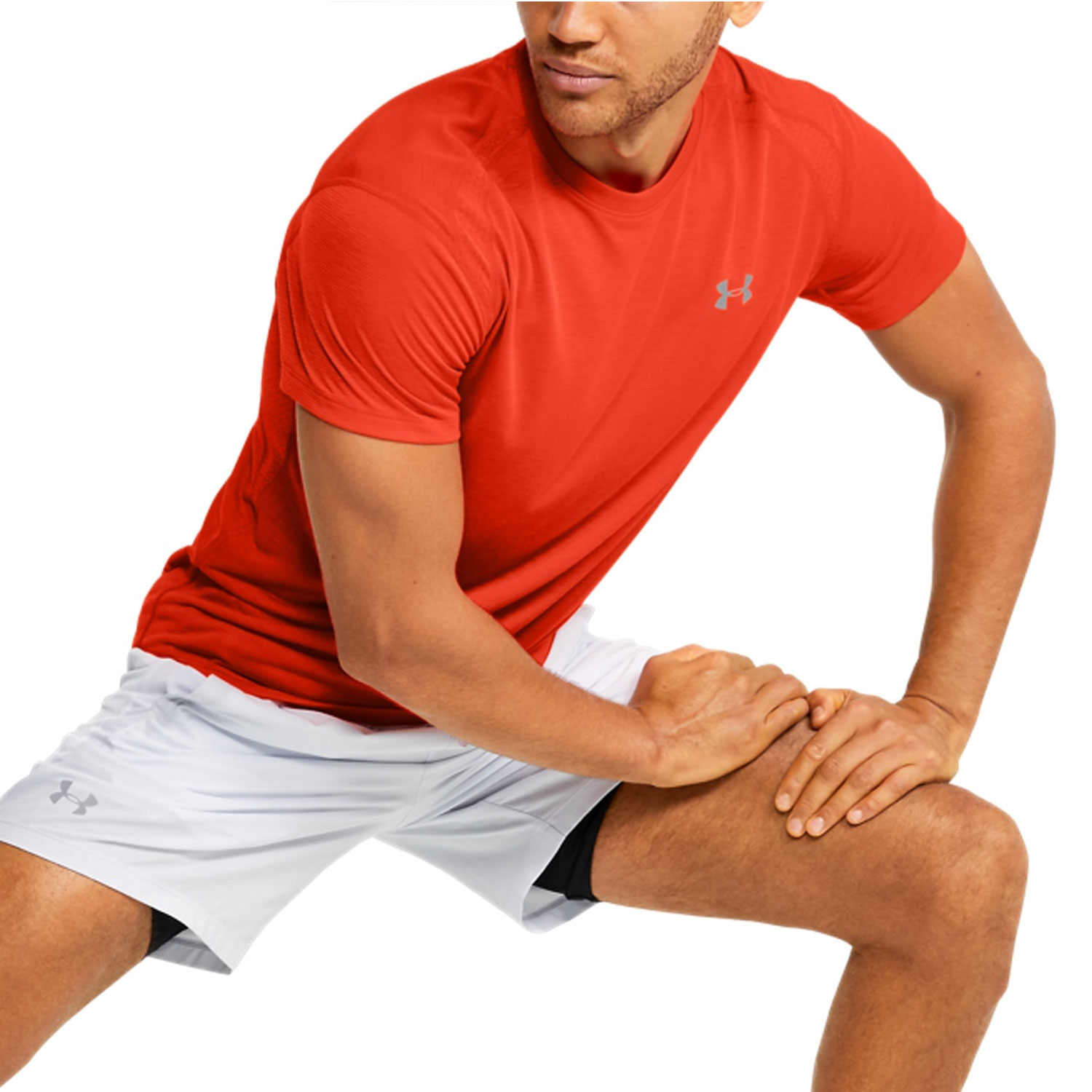 men's under armour orange shirt