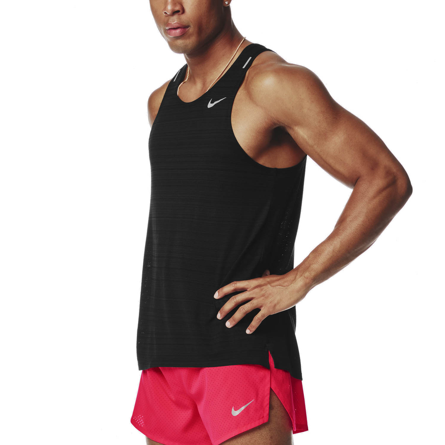 Nike Dri-FIT Miler Run Canotta da Running Uomo - Black