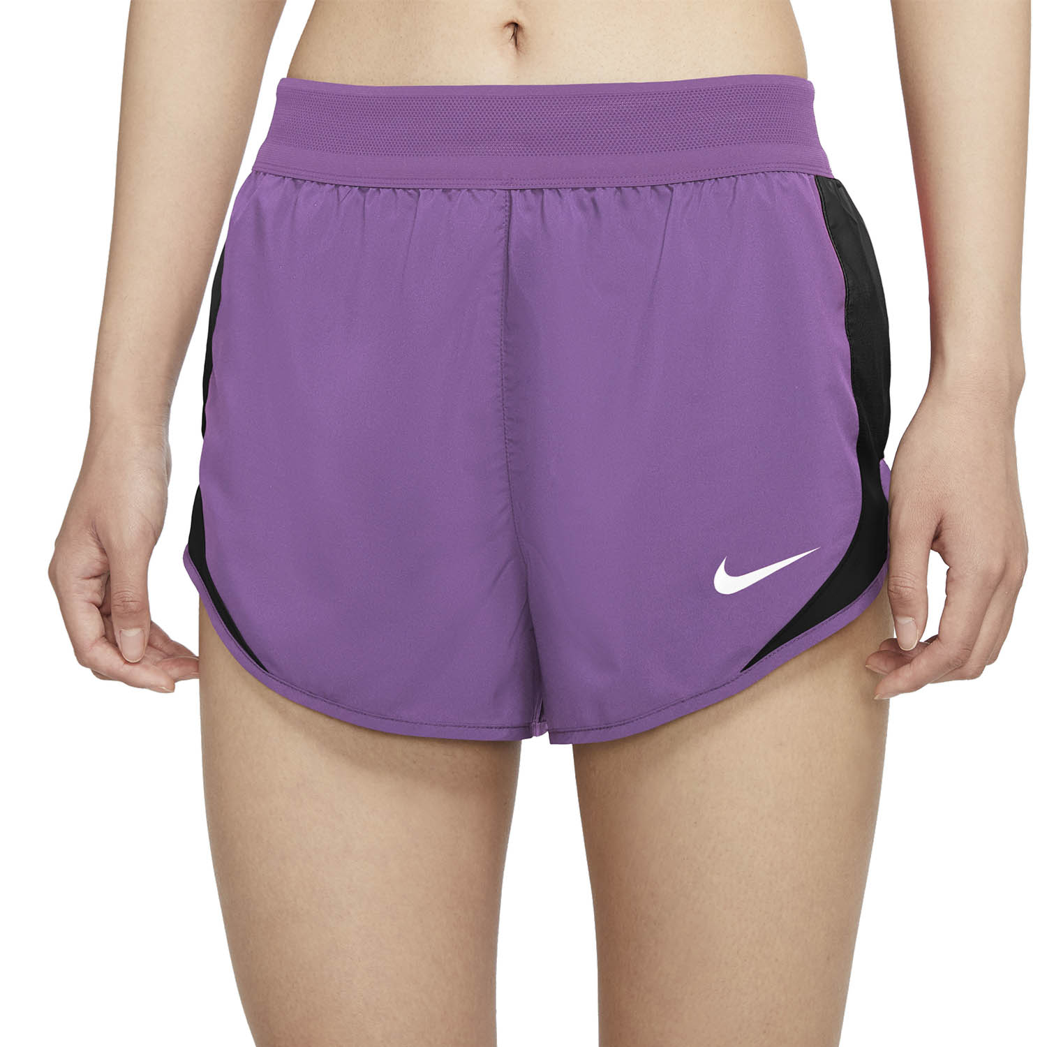 purple and black nike shorts
