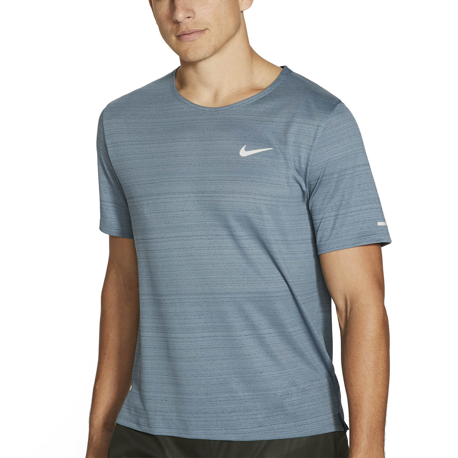 nike running t shirt blue