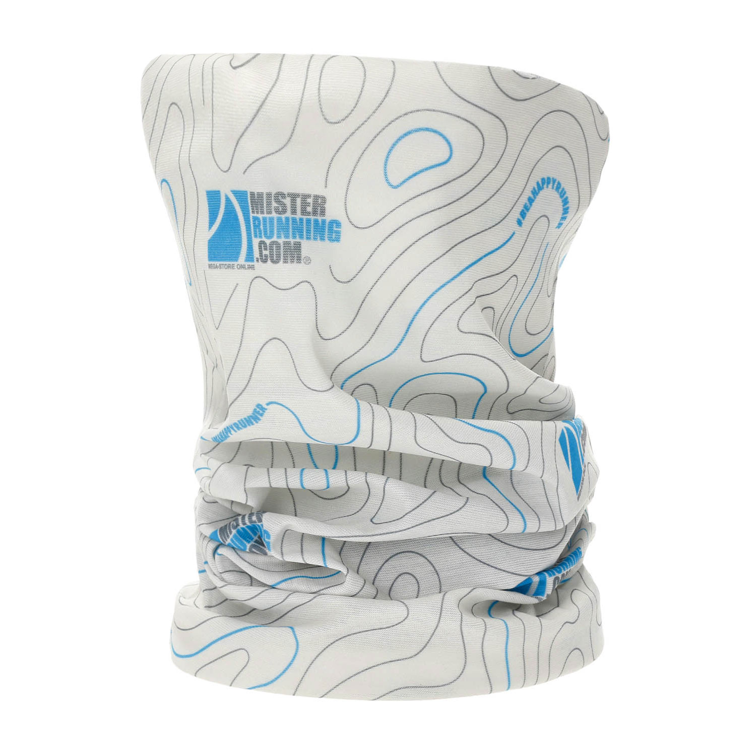 Mister Running Logo Fascia Multiuso - Grey/Blue