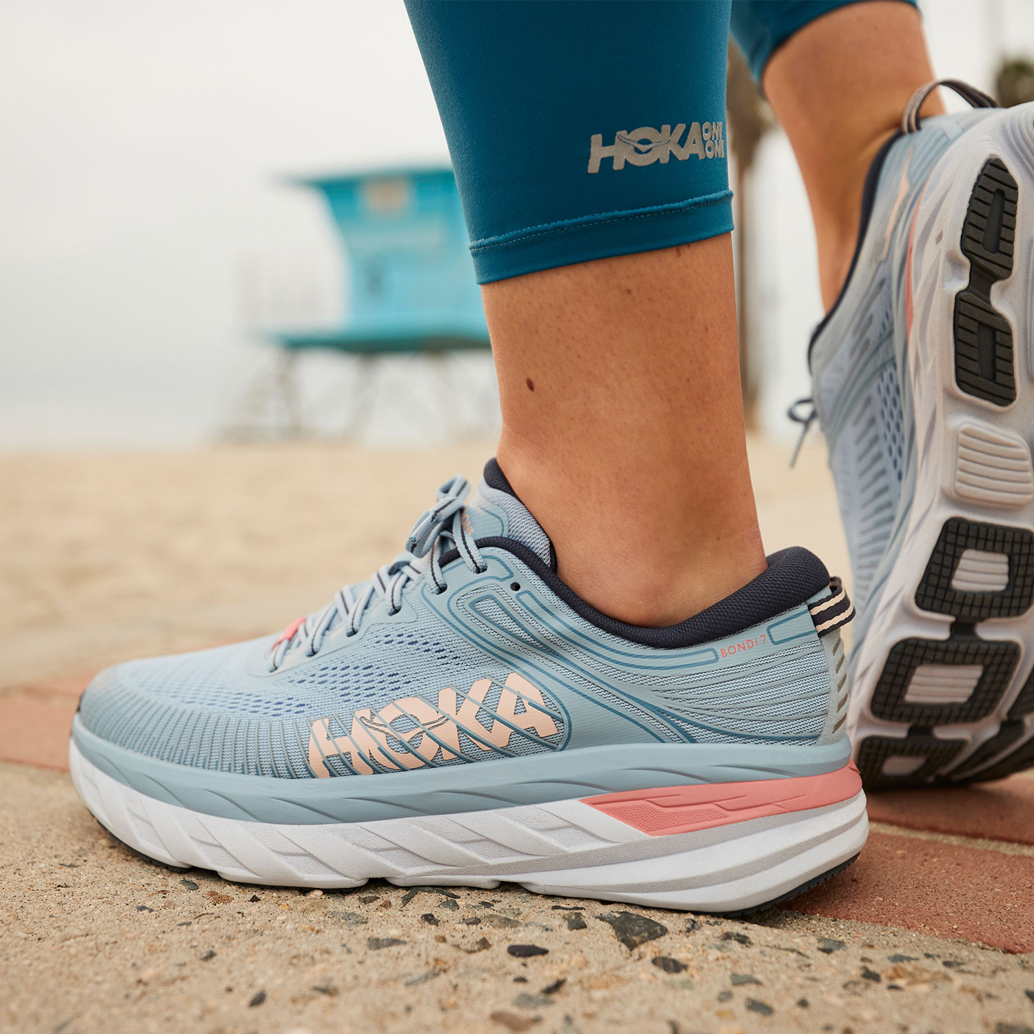 blue fog hoka bondi 7