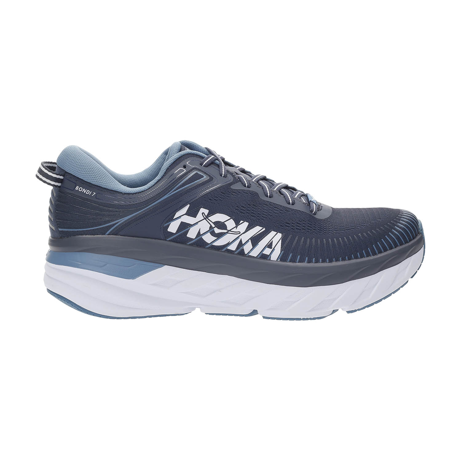 Hoka One One Bondi 7 Men's Running Shoes - Ombre Blue/Blue