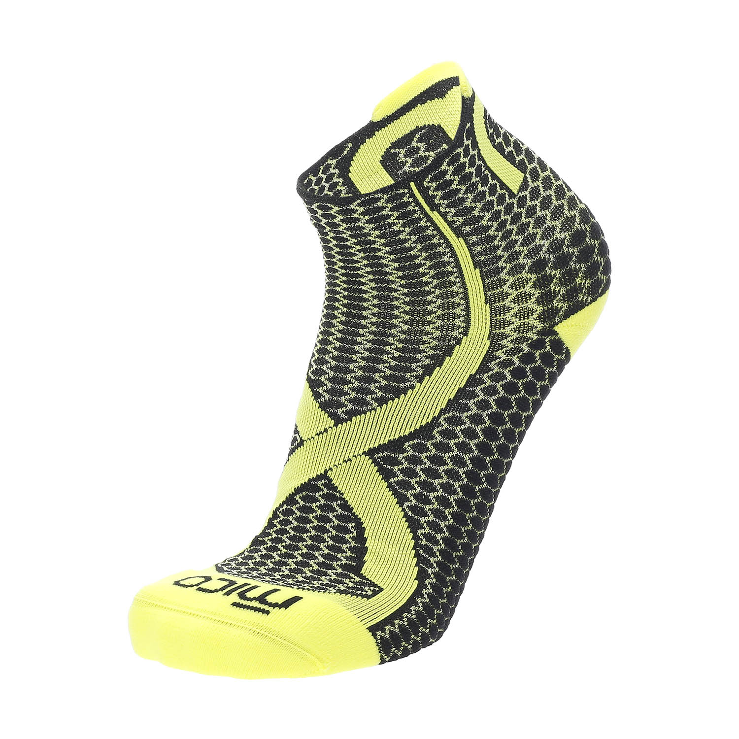 Mico Odor Zero Light Weight Socks - Nero/Giallo Fluo