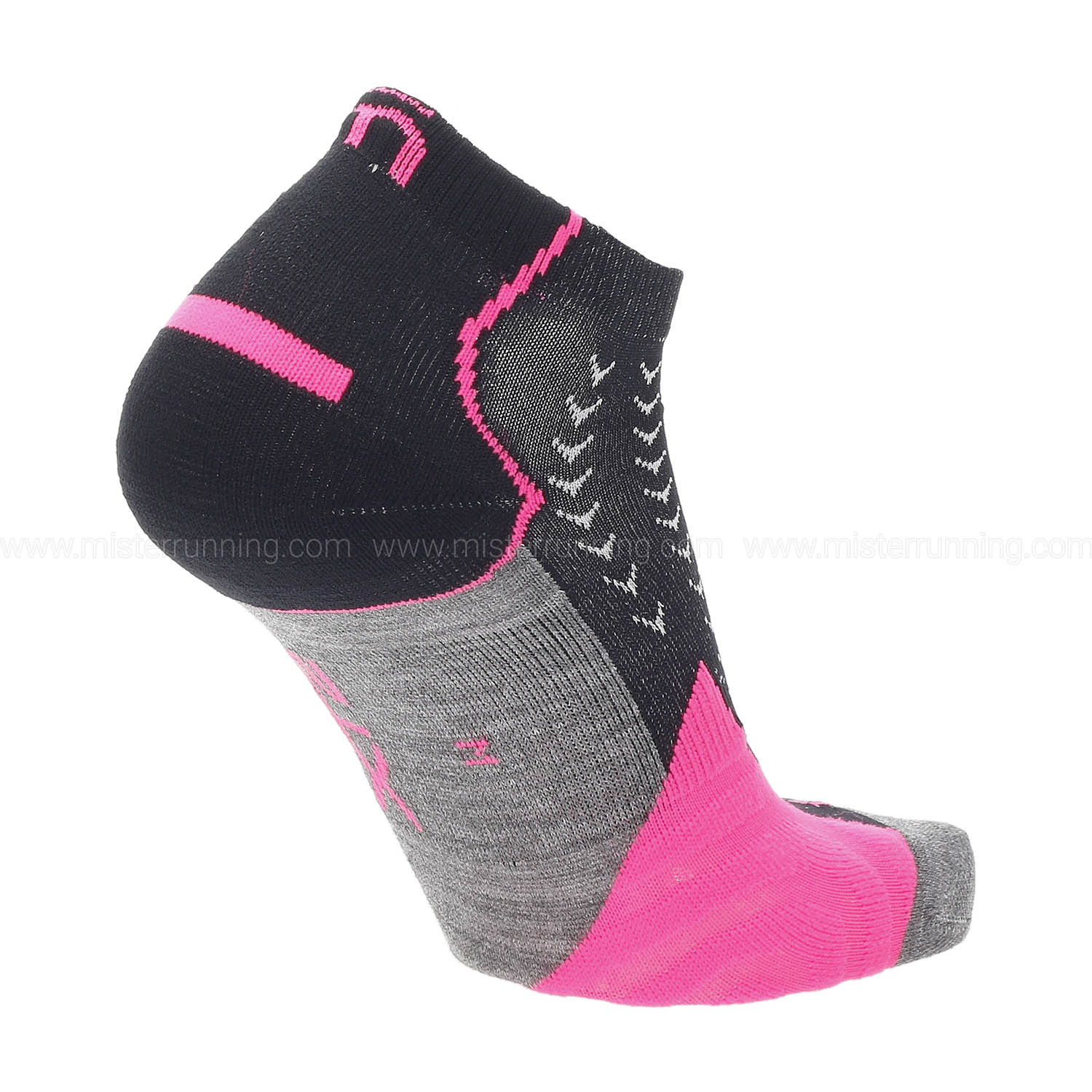 Mico Odor Zero Protech Light Weight Socks Woman - Nero/Fucsia Fluo