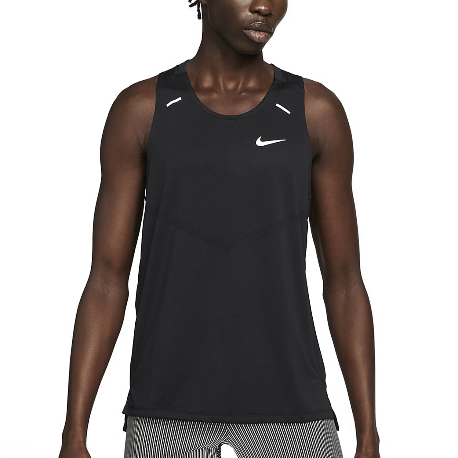 Nike Dri-FIT Rise 365 Tank - Black/Reflective Silver