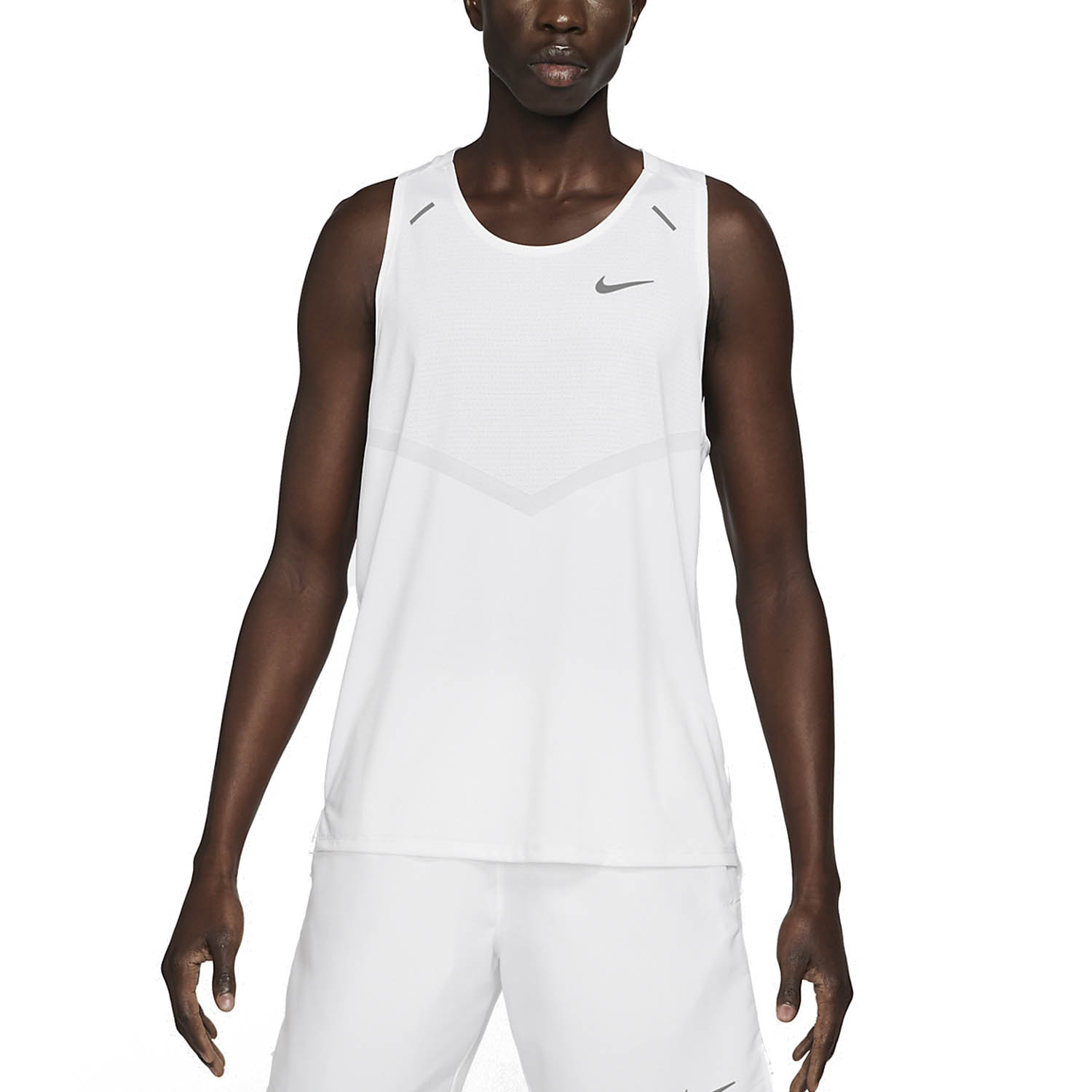 Nike Dri-FIT Rise 365 Tank - White/Reflective Silver