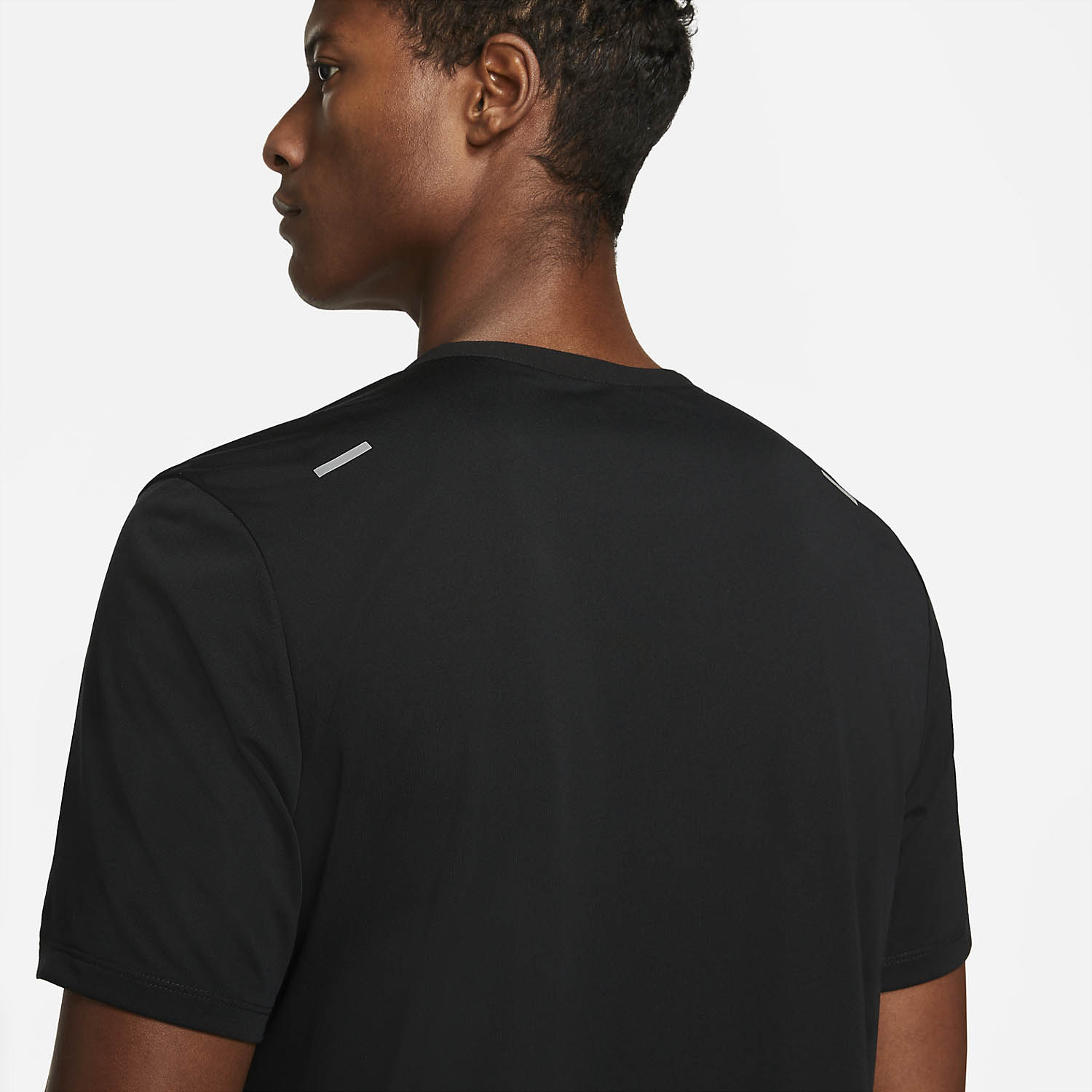 Nike Dri-FIT Rise 365 Camiseta - Black/Reflective Silver