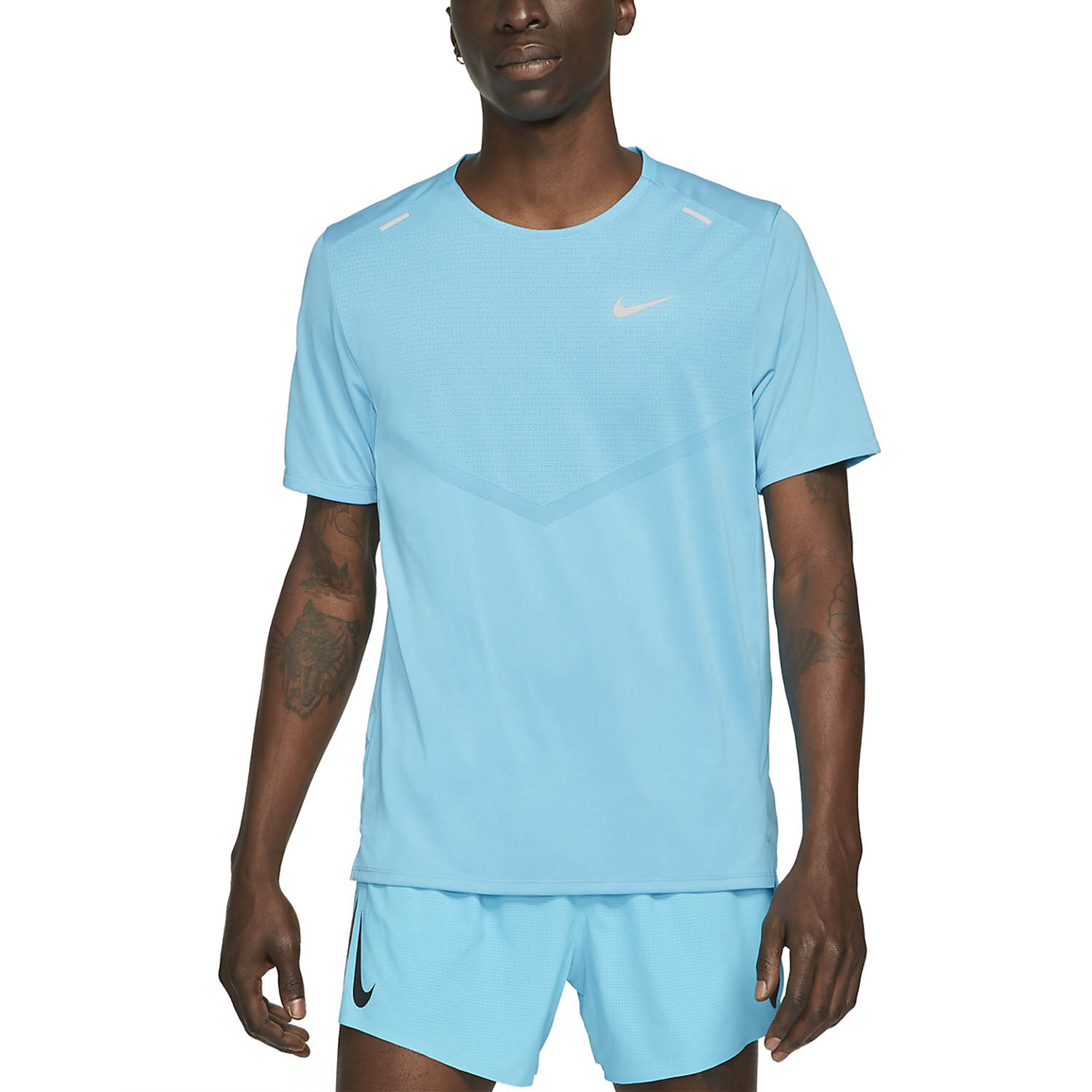 Maglietta Sportiva Uomo Con Strisce Riflettenti - Traspirante E Asciugatura Rapida - Foto 2