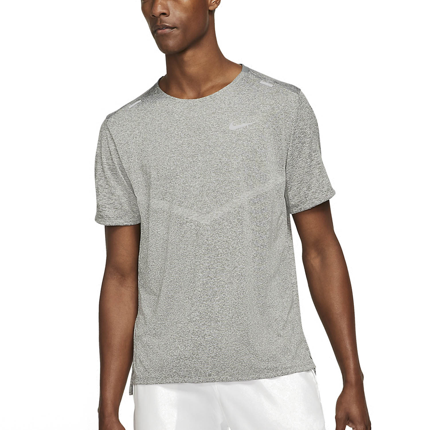 Nike Dri-FIT Rise 365 Camiseta - Smoke Grey/Heather/Reflective Silver