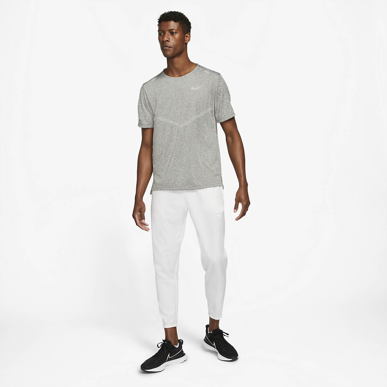Nike Dri-FIT Rise 365 Camiseta - Smoke Grey/Heather/Reflective Silver