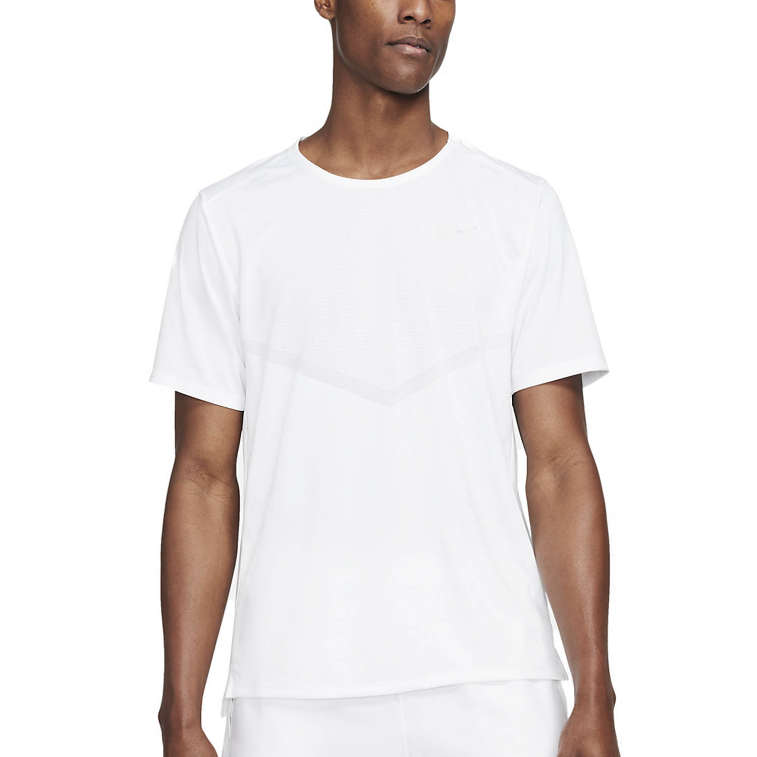 Nike Dri-FIT Rise 365 T-Shirt - White/Reflective Silver