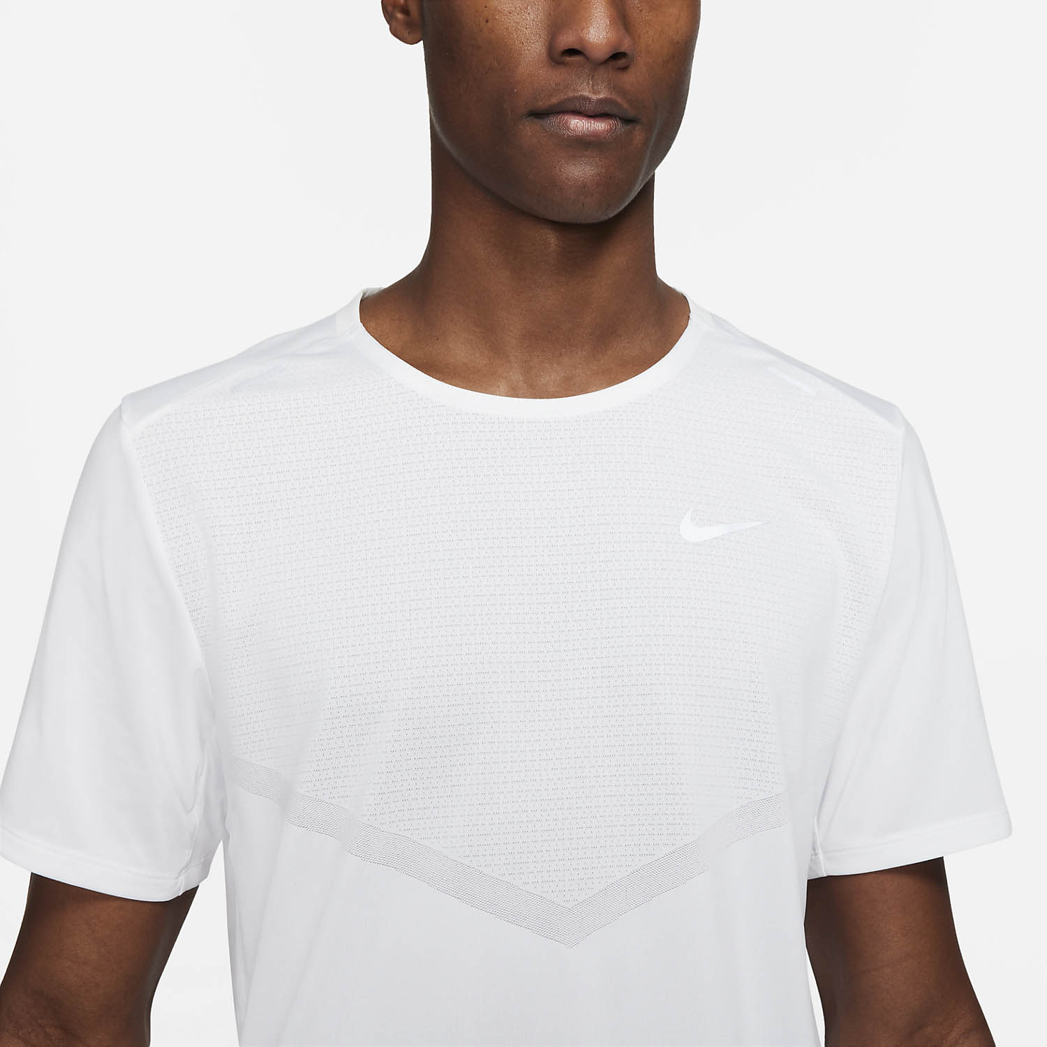 Nike Dri-FIT Rise 365 Camiseta - White/Reflective Silver