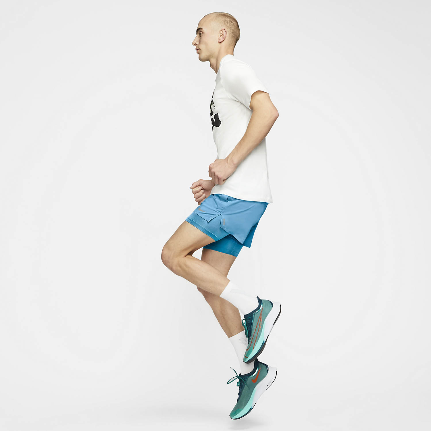 nike flex stride 2 in 1 blue
