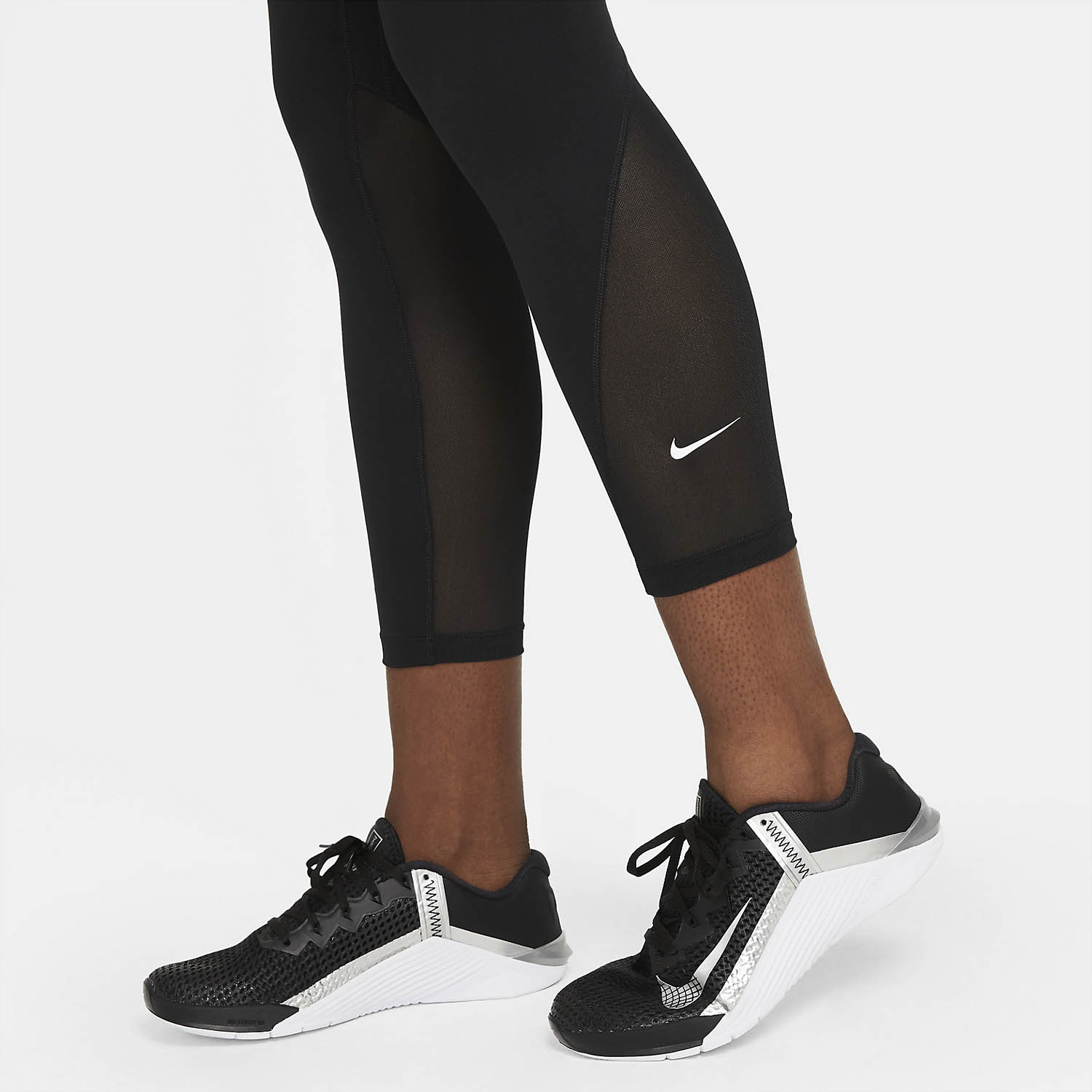 Nike One Mid Rise 7/8 Tights - Black/White
