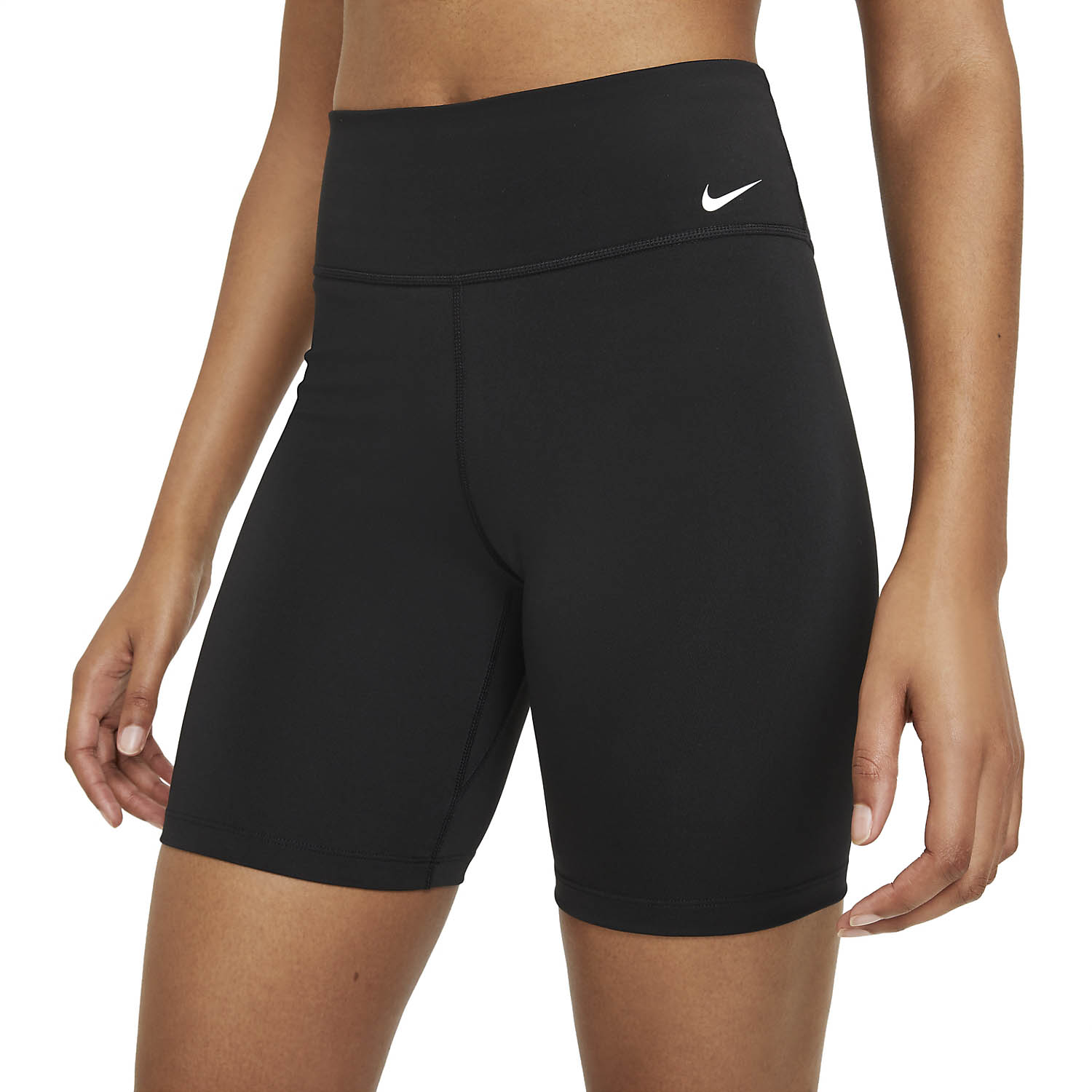 Nike One Mid Rise 7in Shorts - Black/White