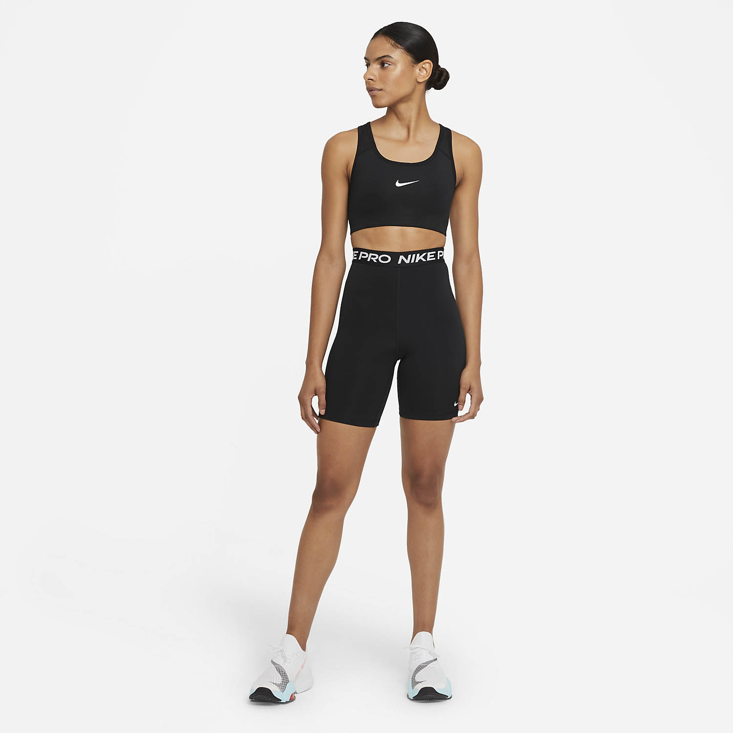 Nike Pro 365 7in Pantaloncini - Black/White