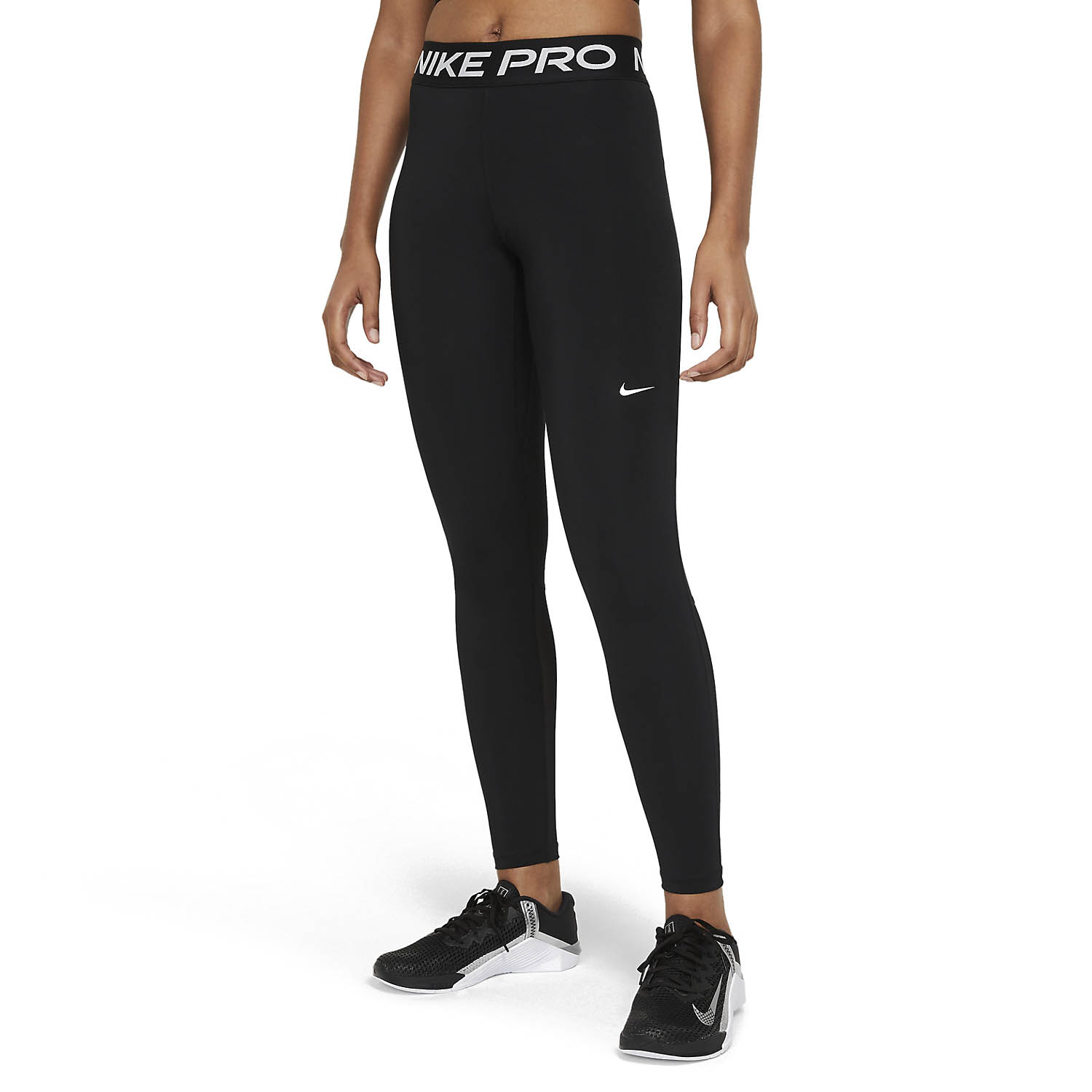 empieza la acción Meyella Extracto Nike Pro 365 Long Tights de Entrenamiento Mujer - Black/White
