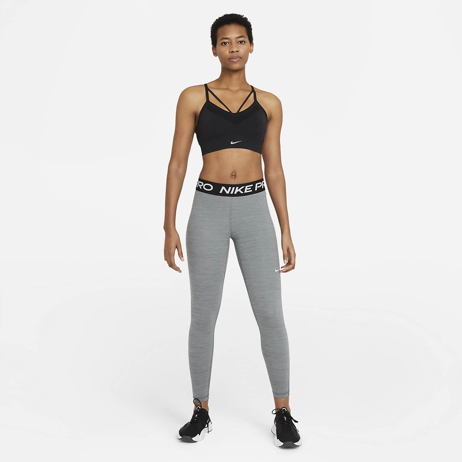 Nike Pro 365 Tights - Smoke Grey Heather/Black/White