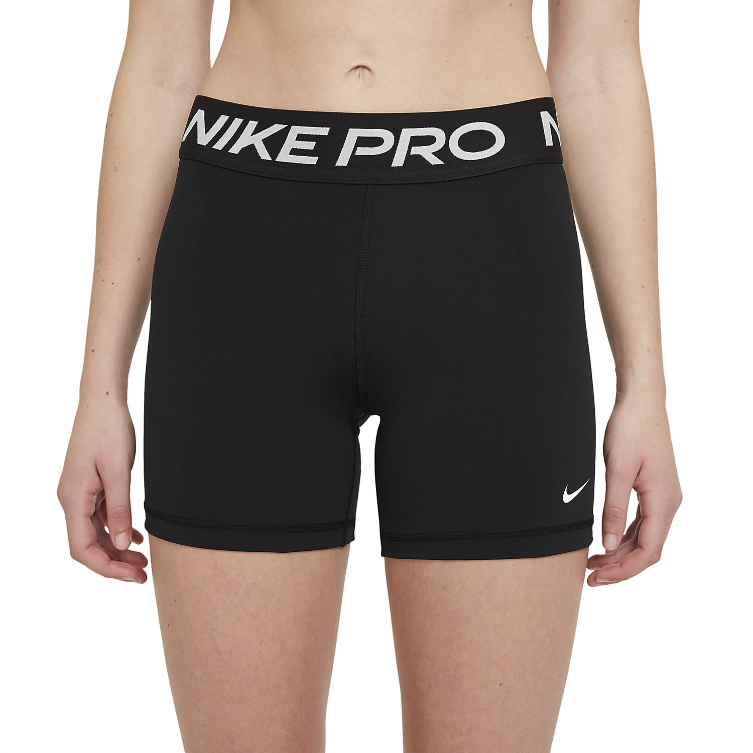 Nike Pro 365 5in Pantaloncini - Black/White